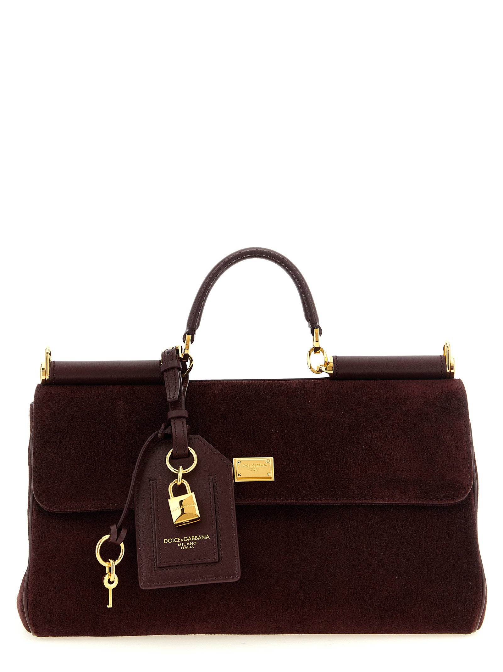 Dolce & Gabbana Medium Suede My Sicily Handbag