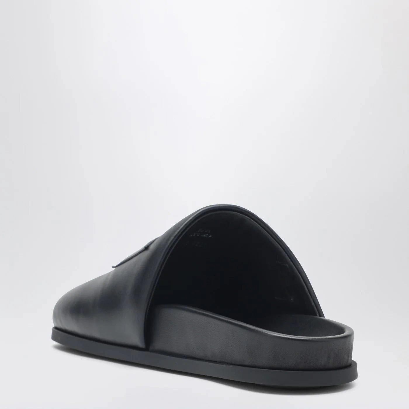 Givenchy Label flat mules in black nappa leather