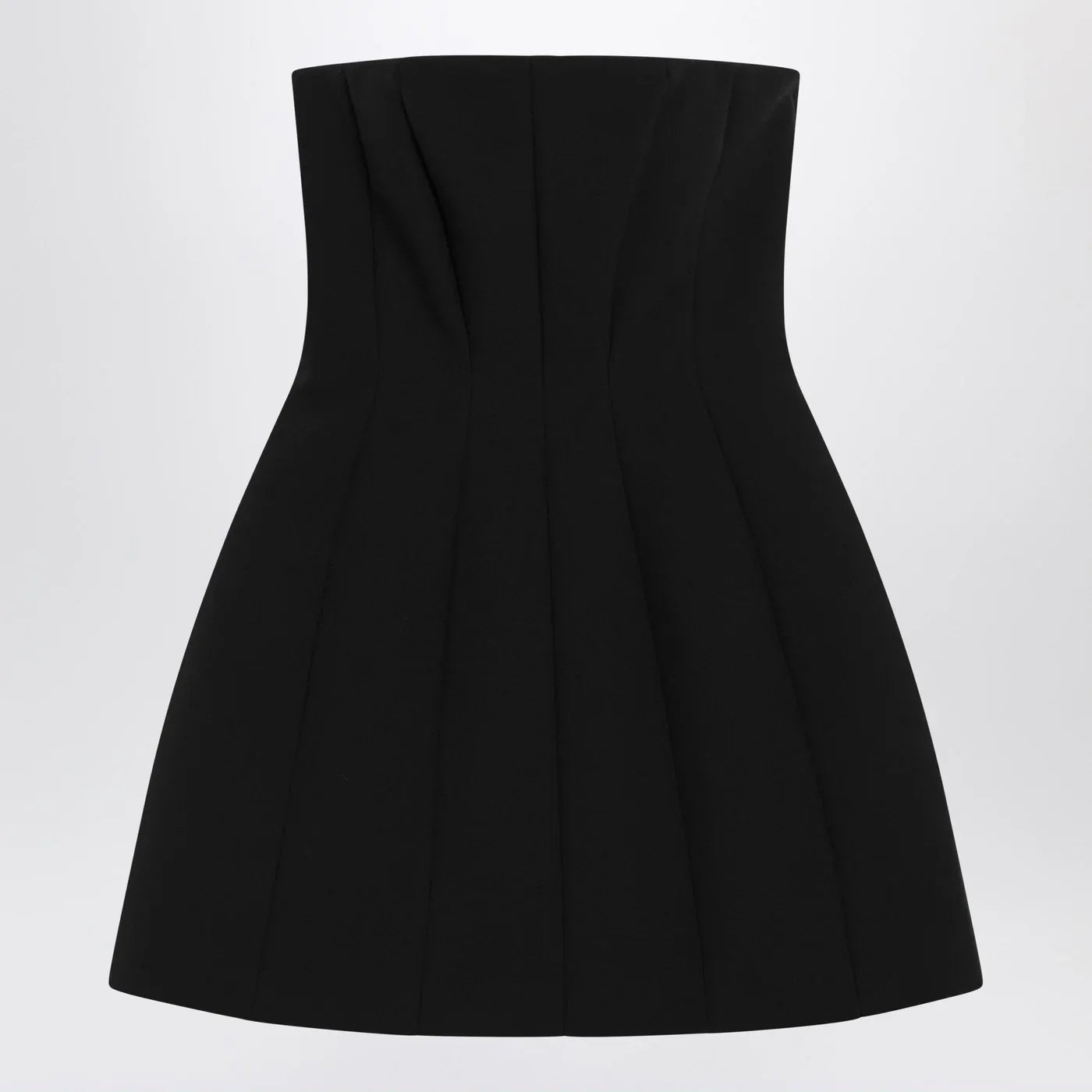 Max Mara Pianoforte Black bustier dress in sablé