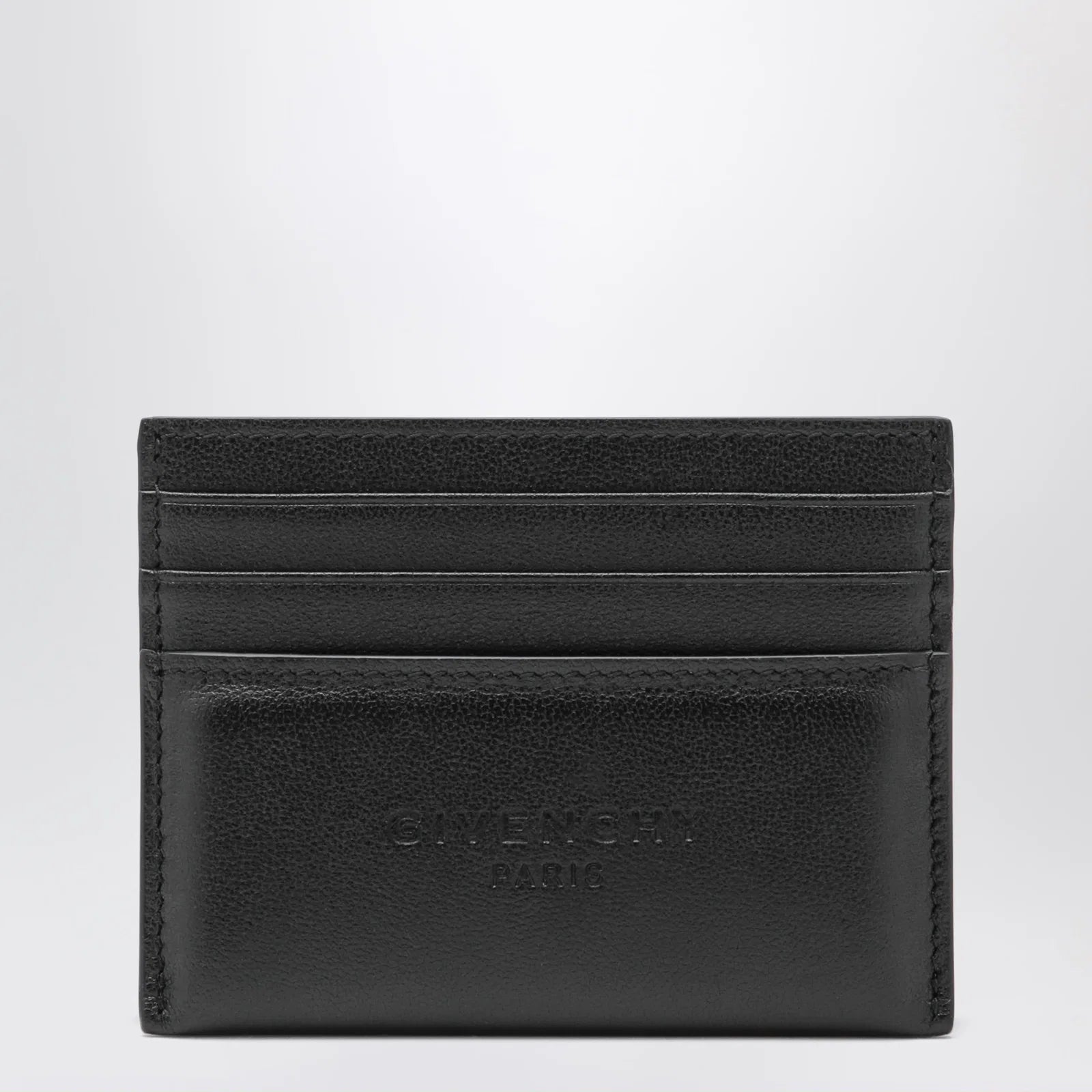 Givenchy Black leather card holder with logo