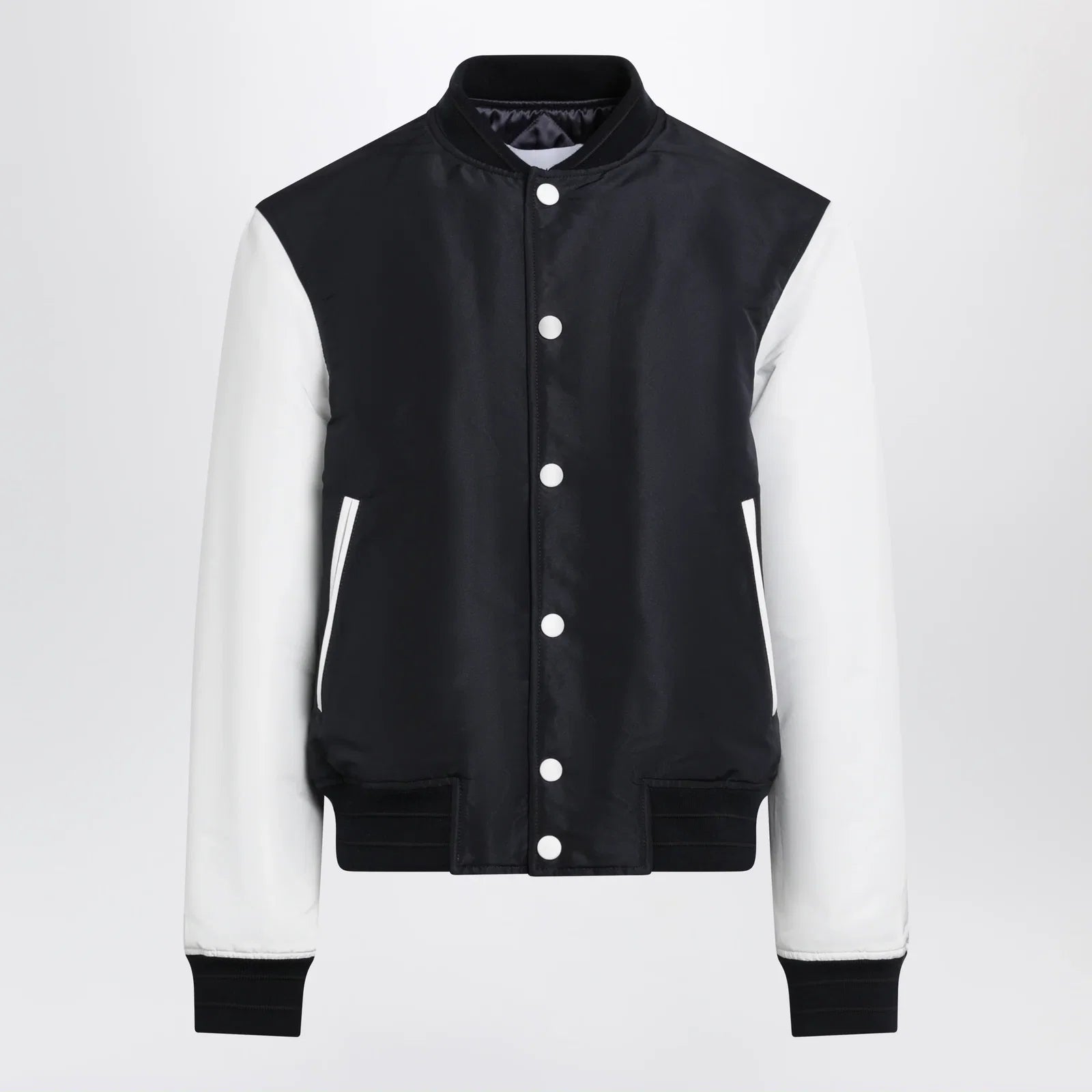 Givenchy Navy/White Satin Varsity Jacket