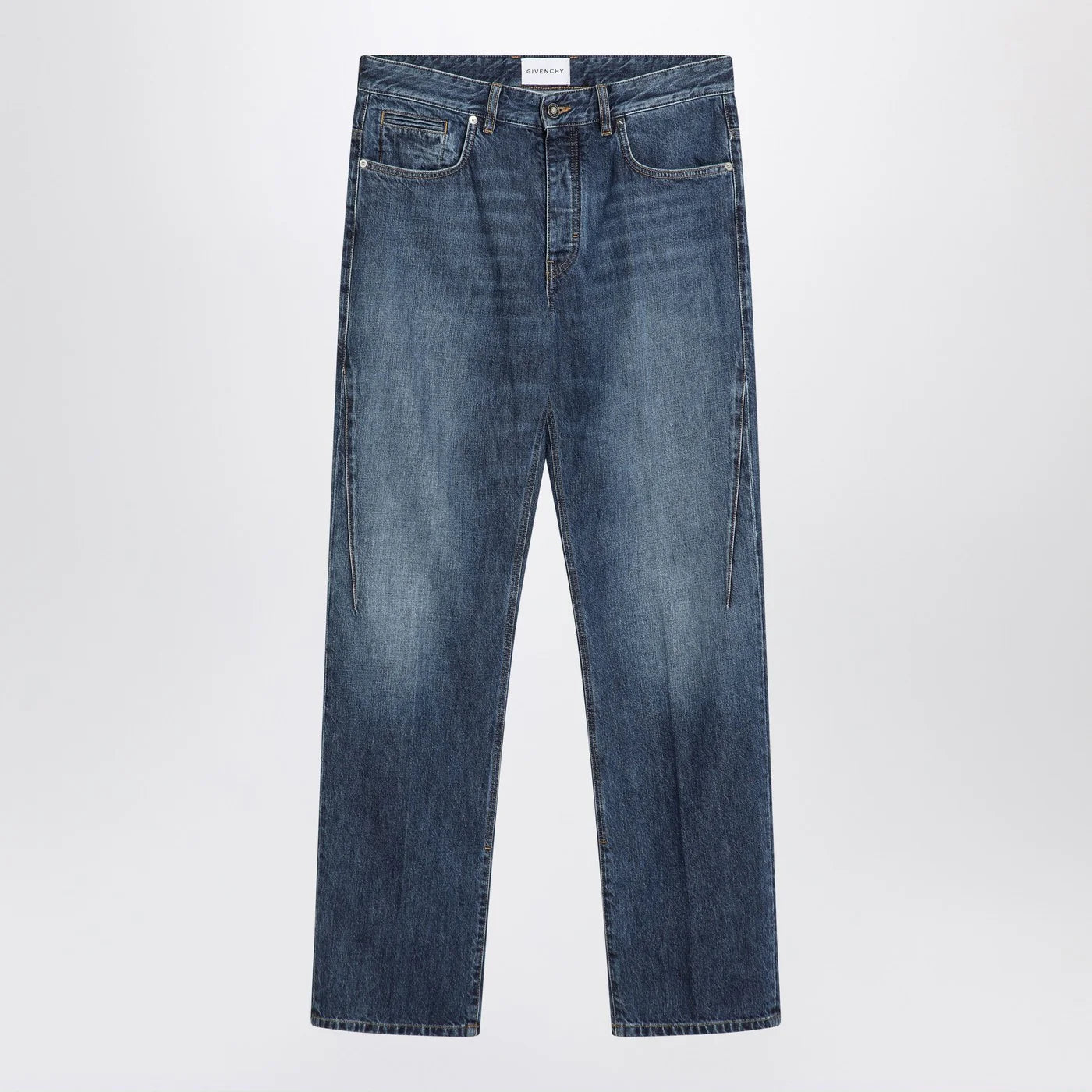 Givenchy Straight jeans dark blue washed effect