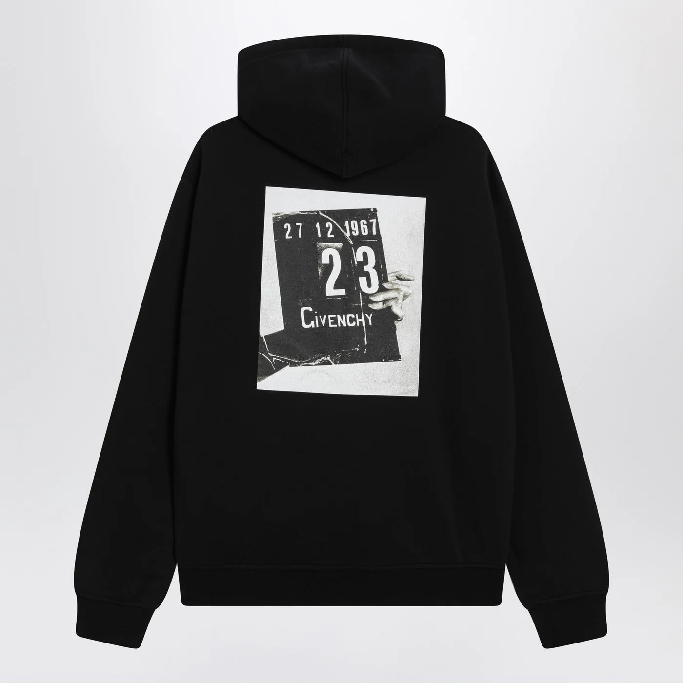 Givenchy Black Couture Seam sweatshirt with Clapperboard print