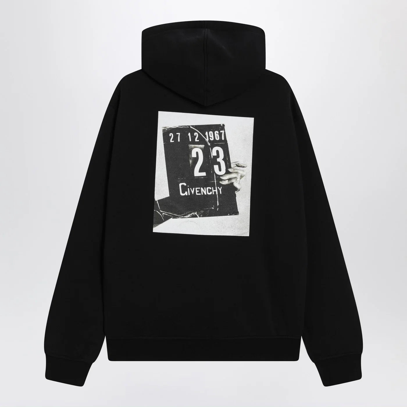 Givenchy Black Couture Seam sweatshirt with Clapperboard print