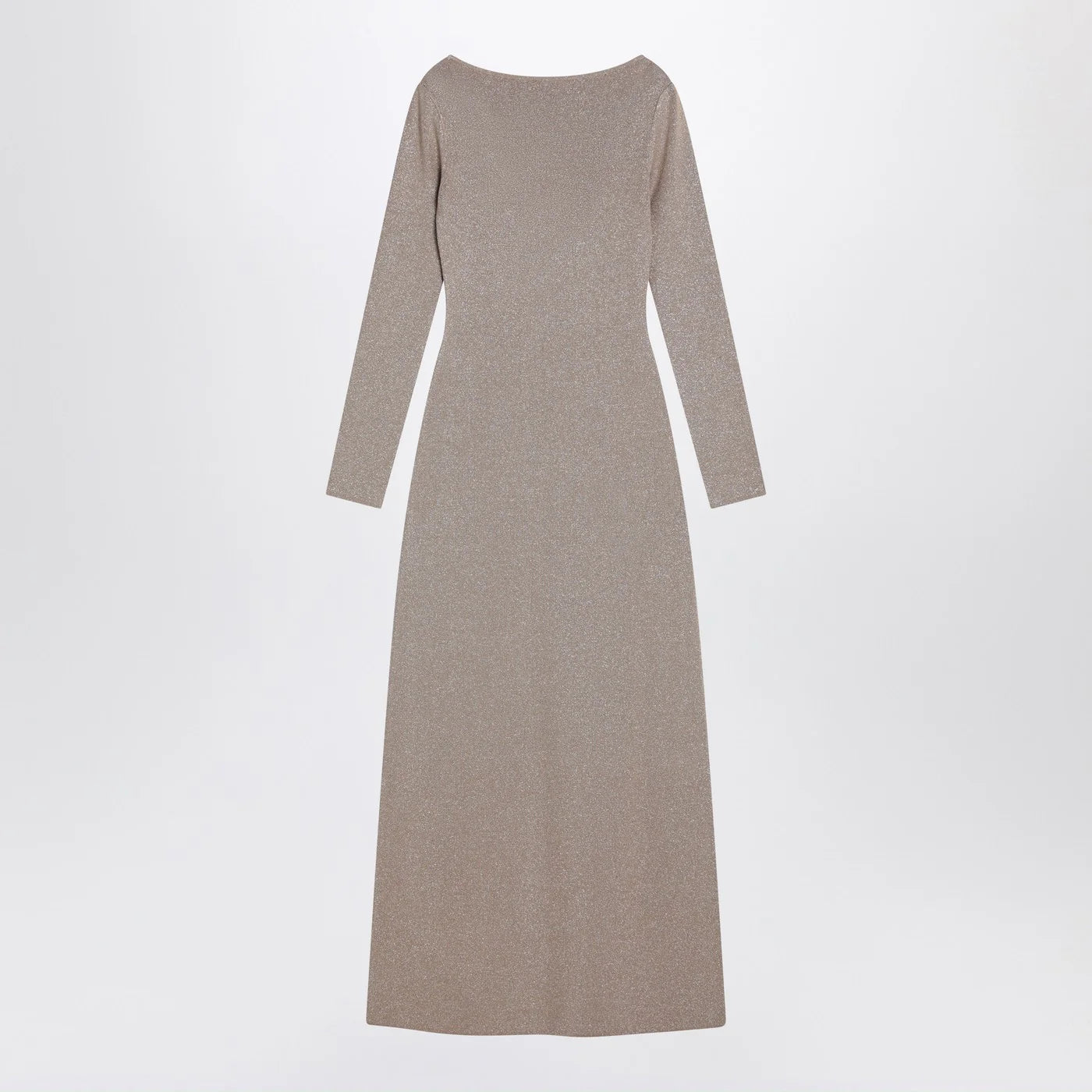Max Mara Pianoforte Beige dress in viscose and lurex yarn