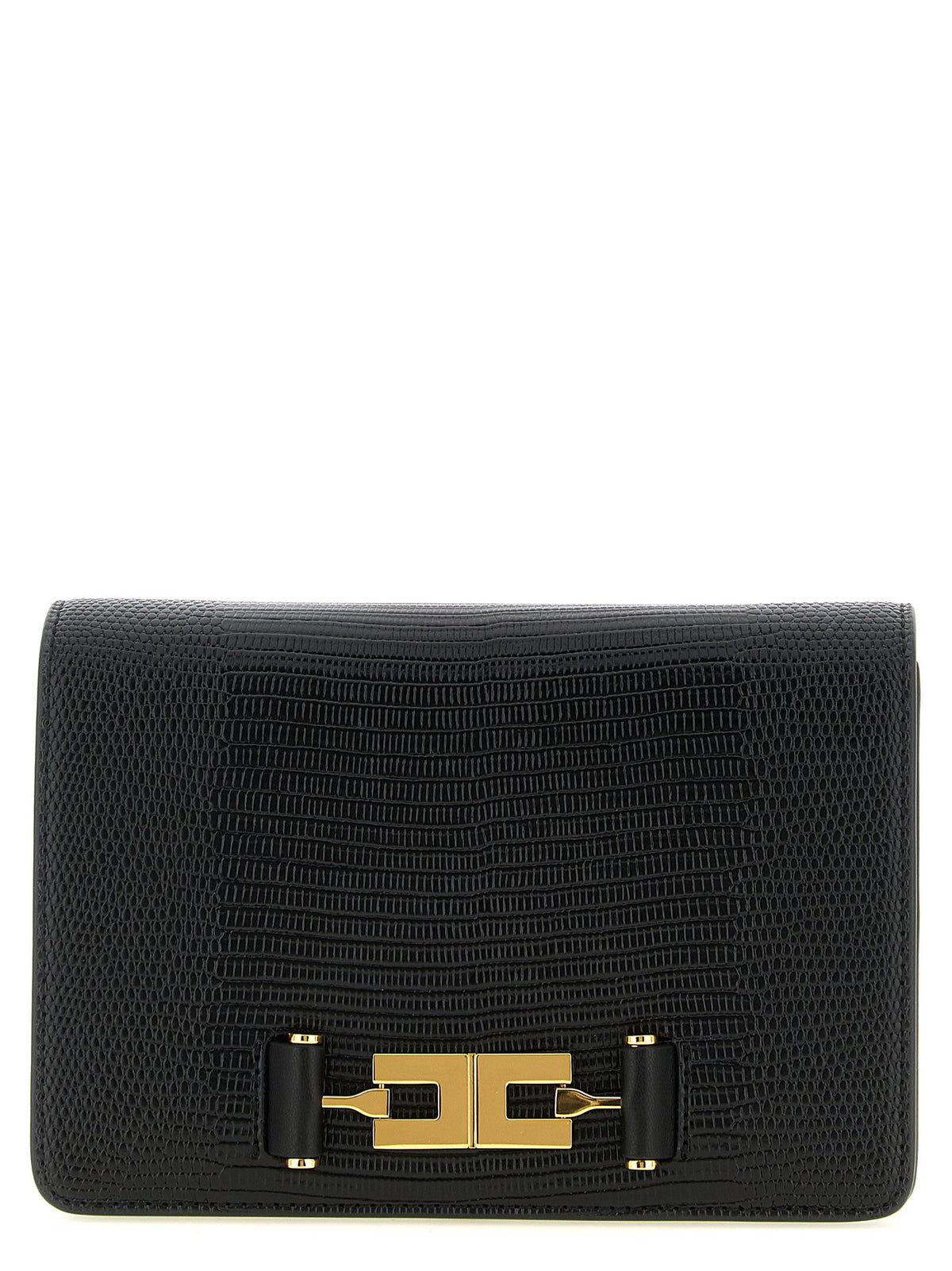 Elisabetta Franchi Lizard Print Crossbody Bag