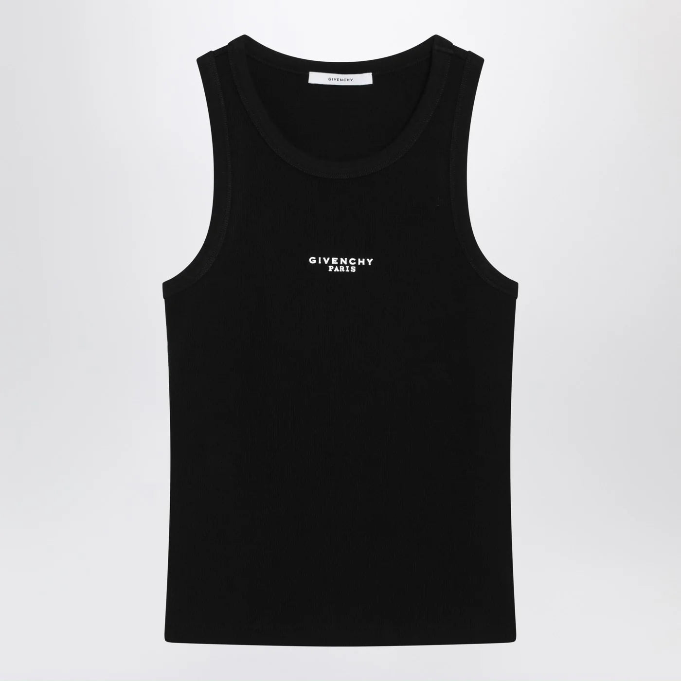 Givenchy Black slim-cut tank top with logo