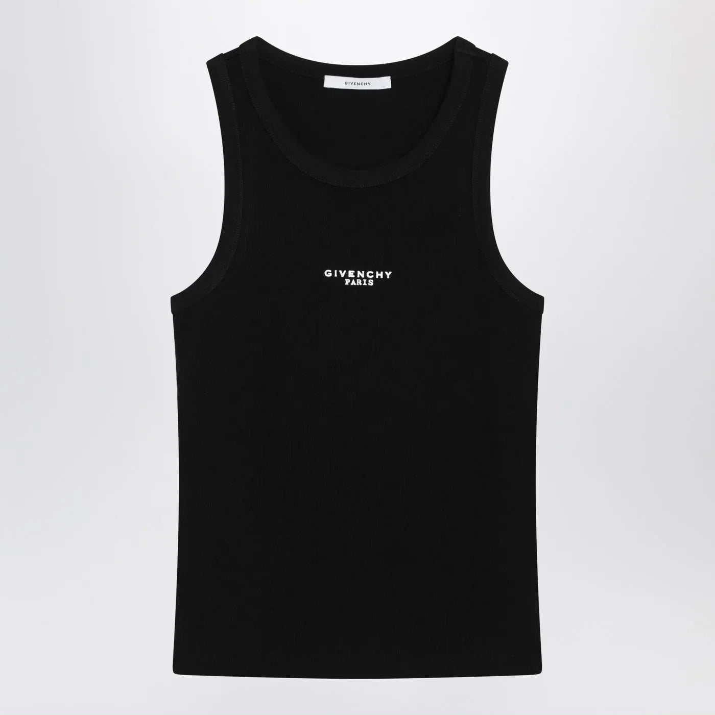 Givenchy Black slim-cut tank top with logo
