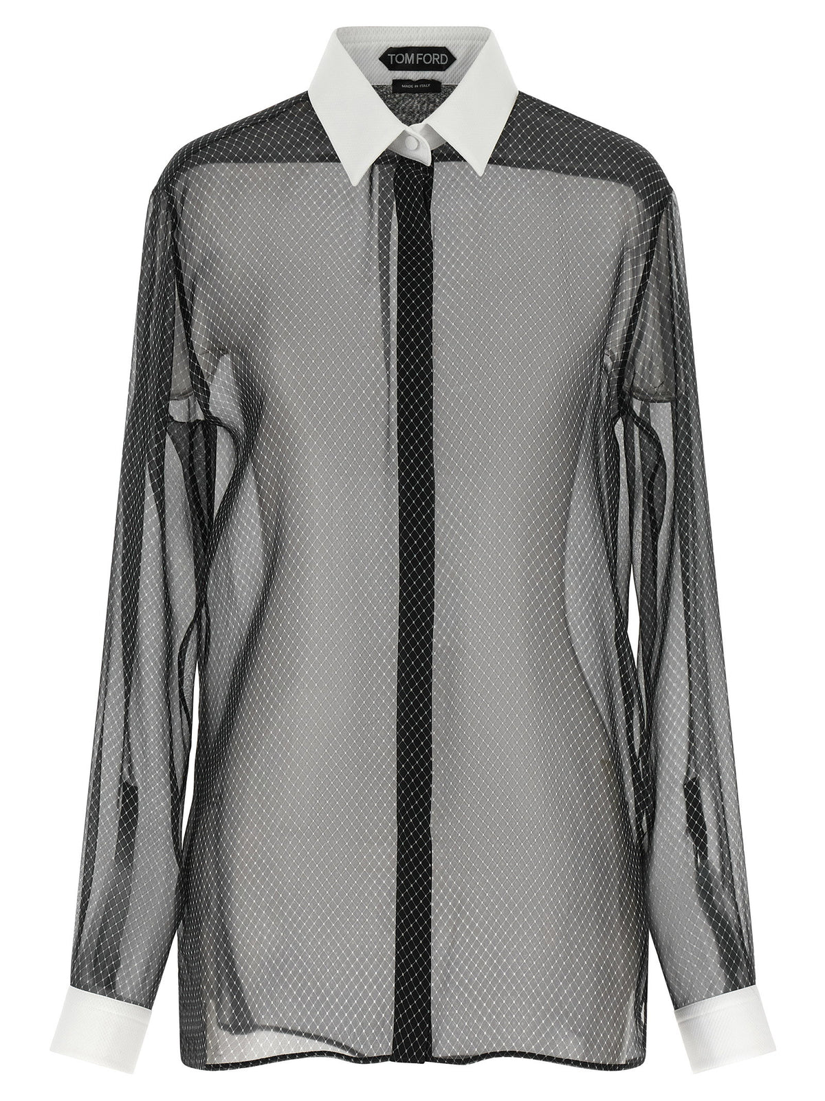 Tom Ford Lozenge Chiffon Shirt