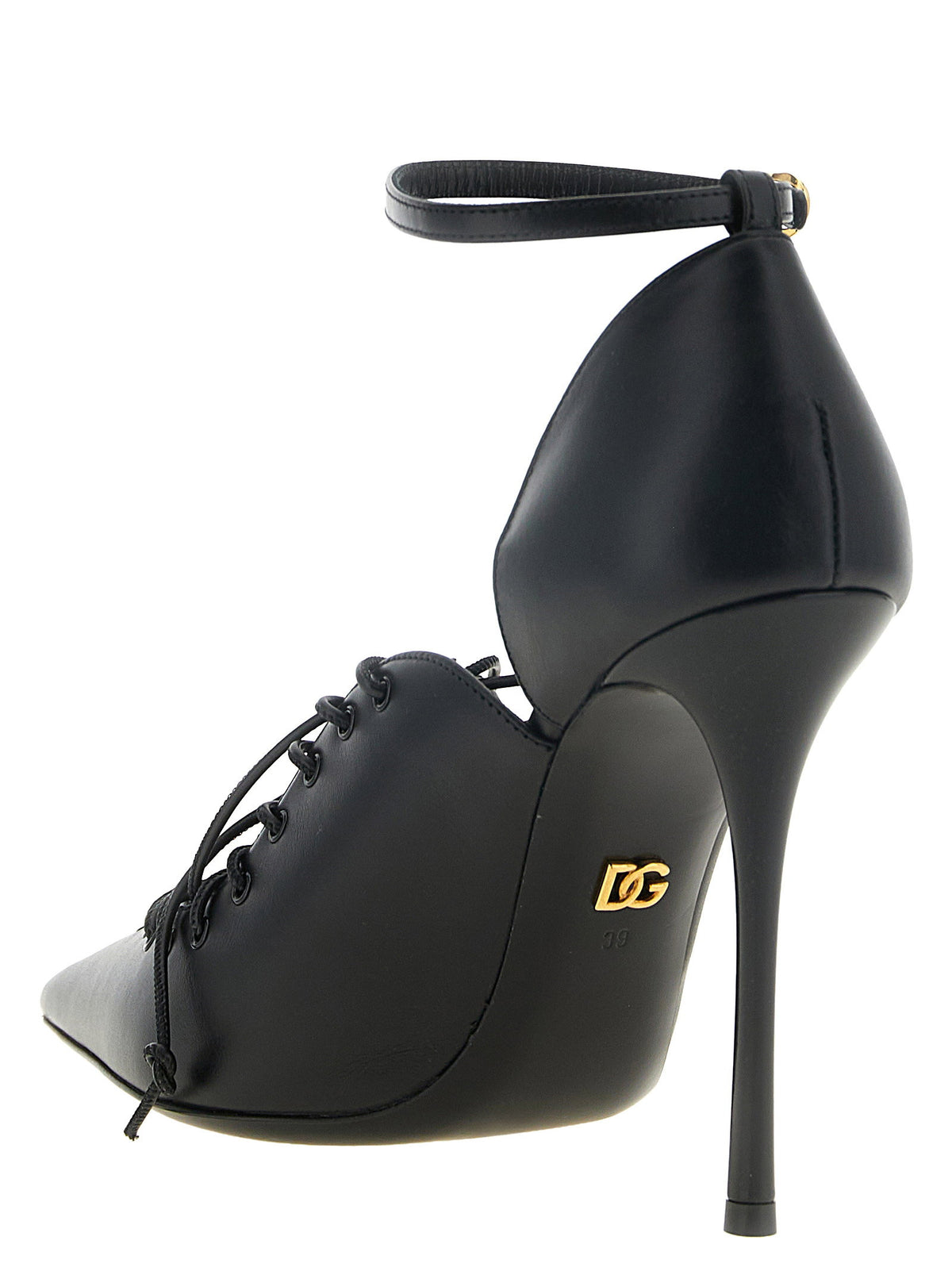 Dolce & Gabbana Leather Pumps With Lace-up