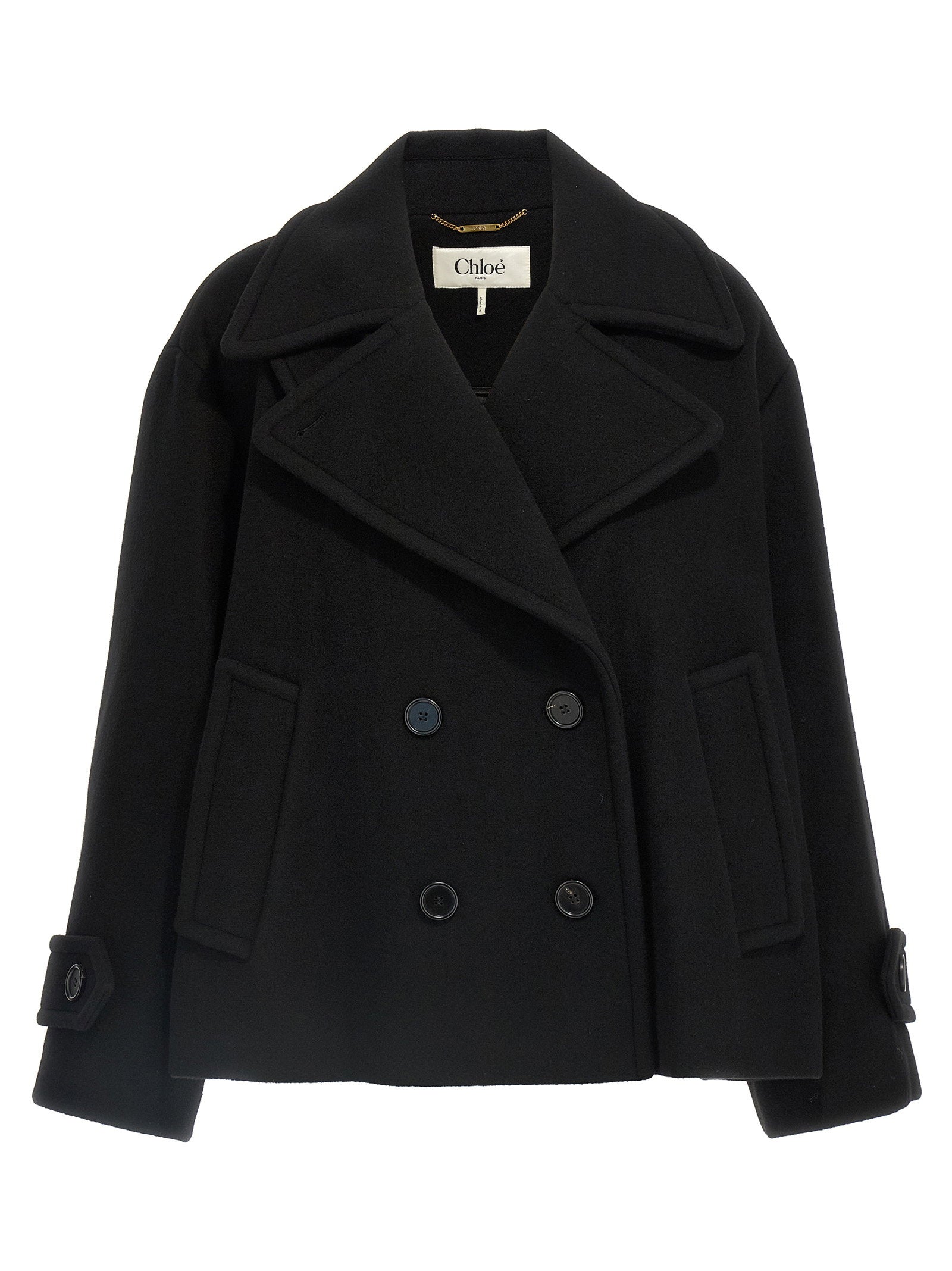Chloé Double Breasted Wool Coat