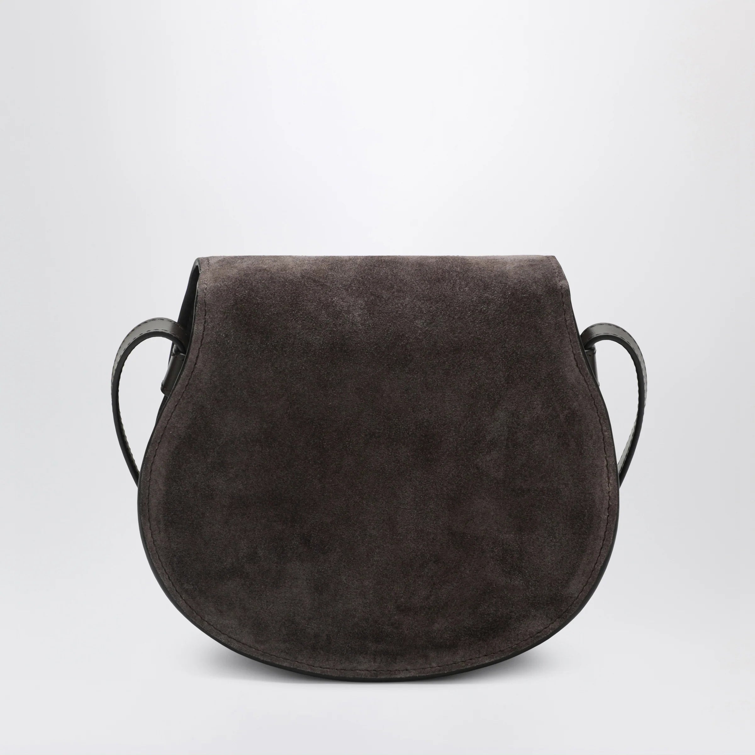 Chloé Saddle Marcie bag in Kohl Brown suede