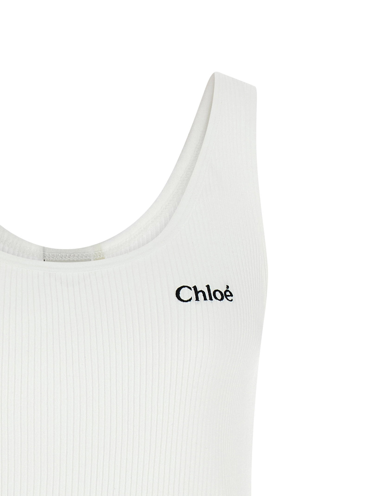 Chloé Logo Embroidery Top