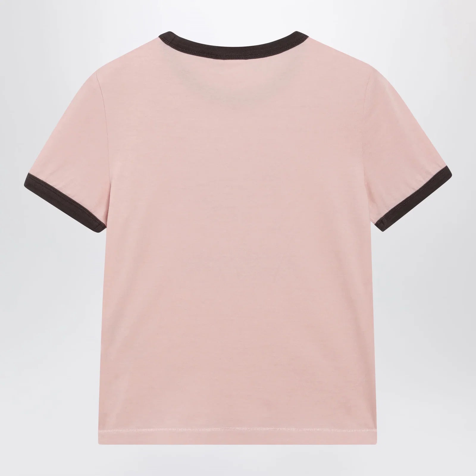 Chloé Pink Cotton T-Shirt with Logo Print