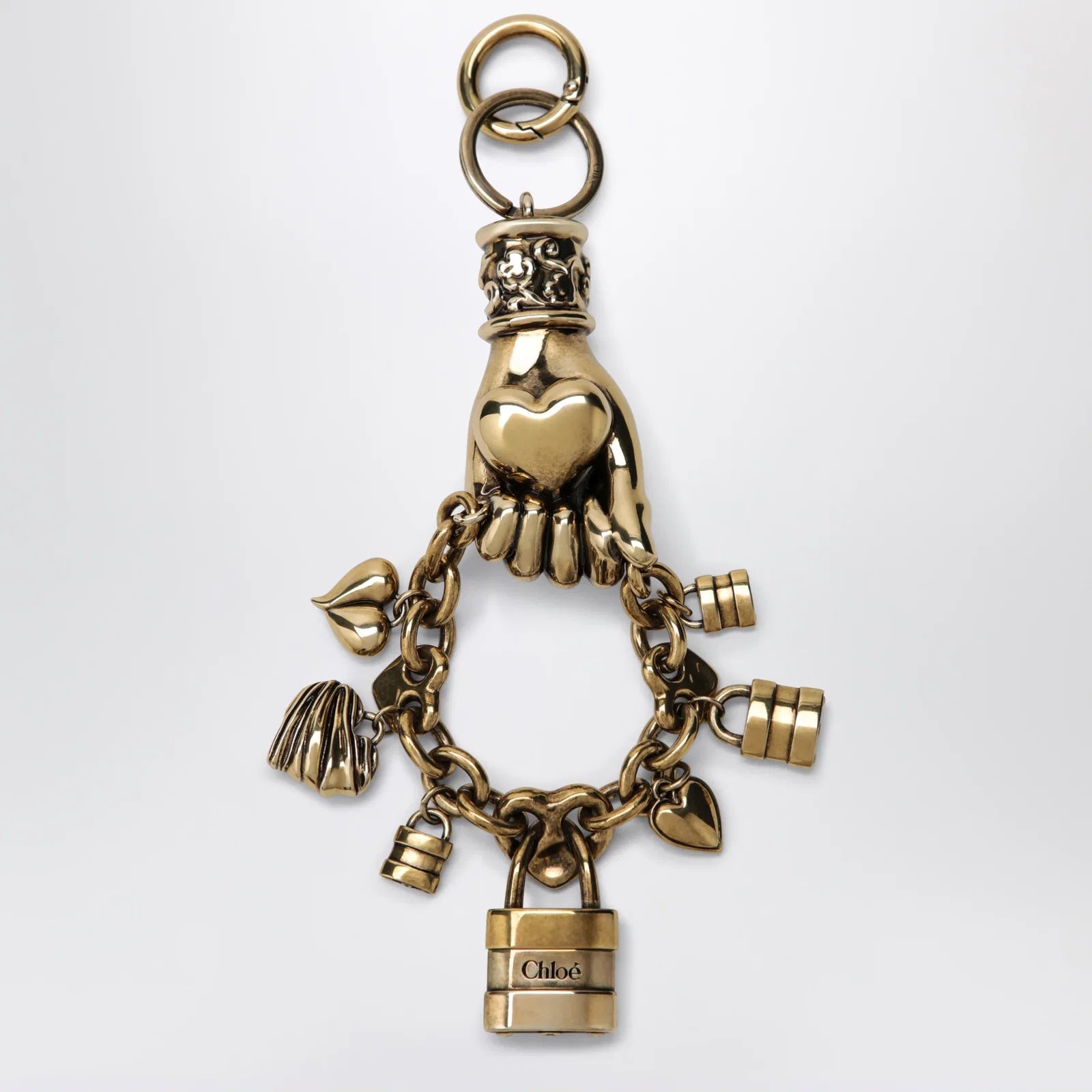 Chloé Symbols Hand & Heart bag charm