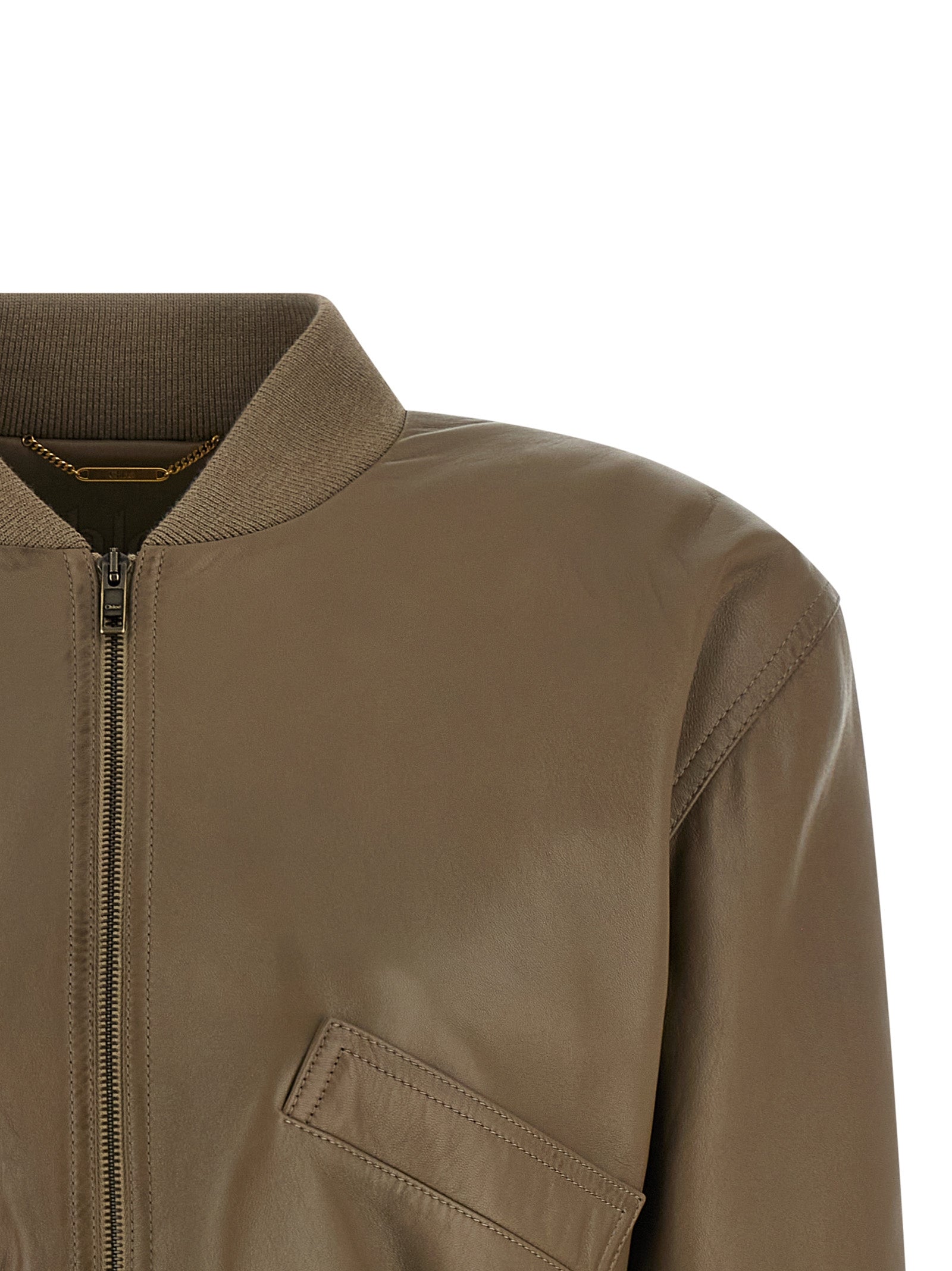 ChloÉ Cropped Bomber Jacket