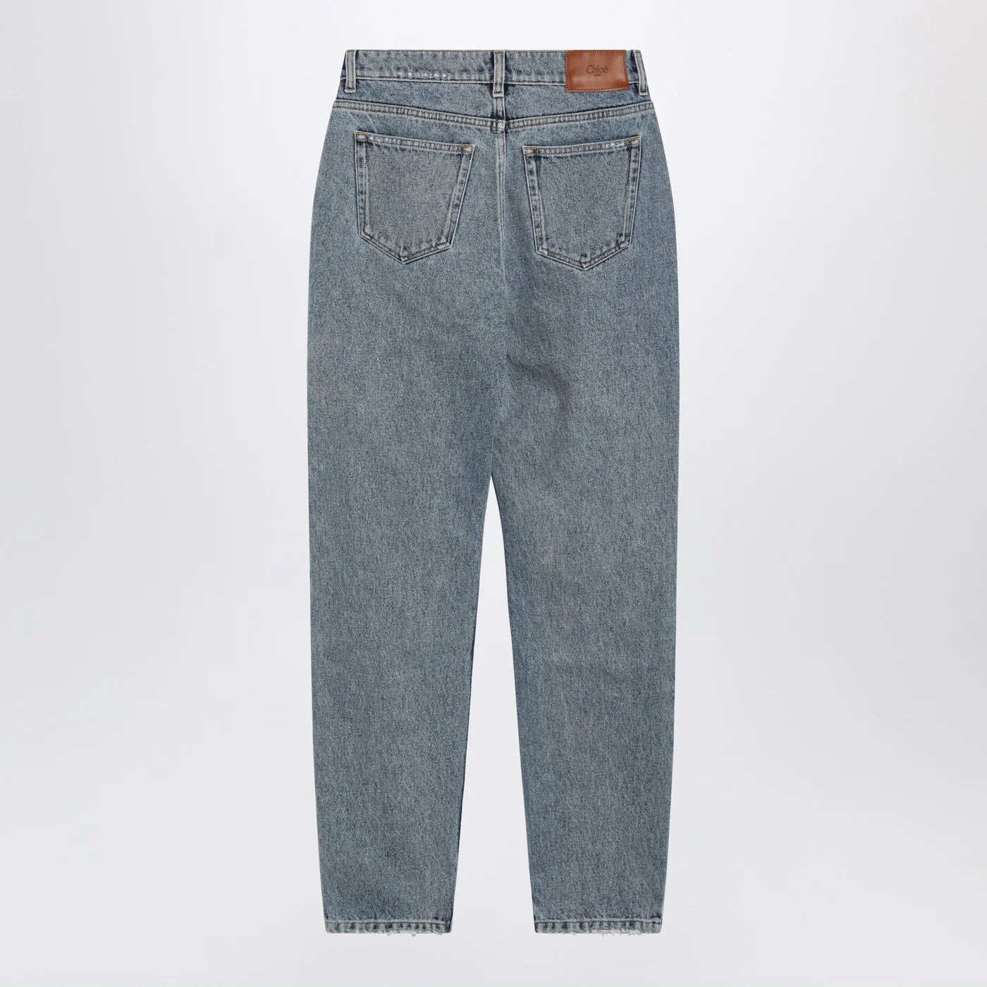 Chloé Light indigo high-waisted tapered jeans
