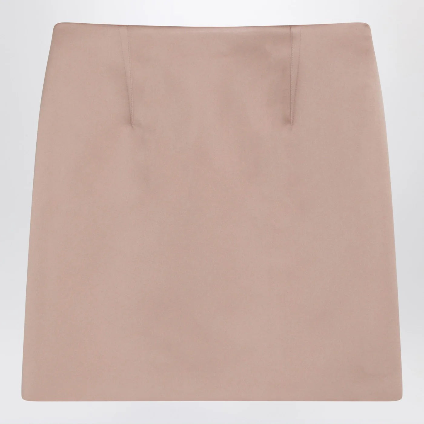 Chloé Short pink satin pencil skirt