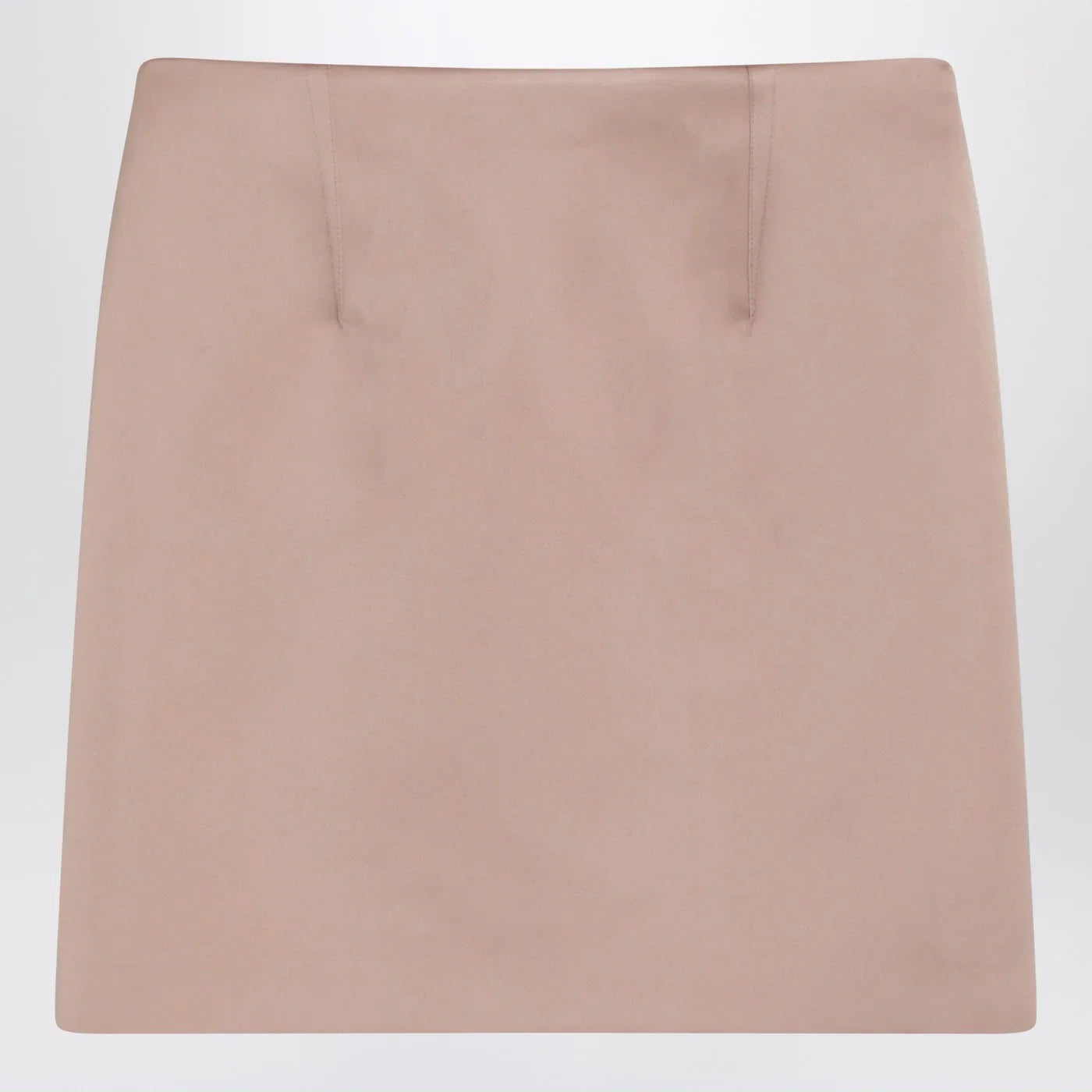 Chloé Short pink satin pencil skirt