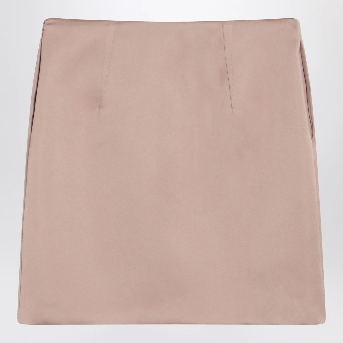 Chloé Short pink satin pencil skirt
