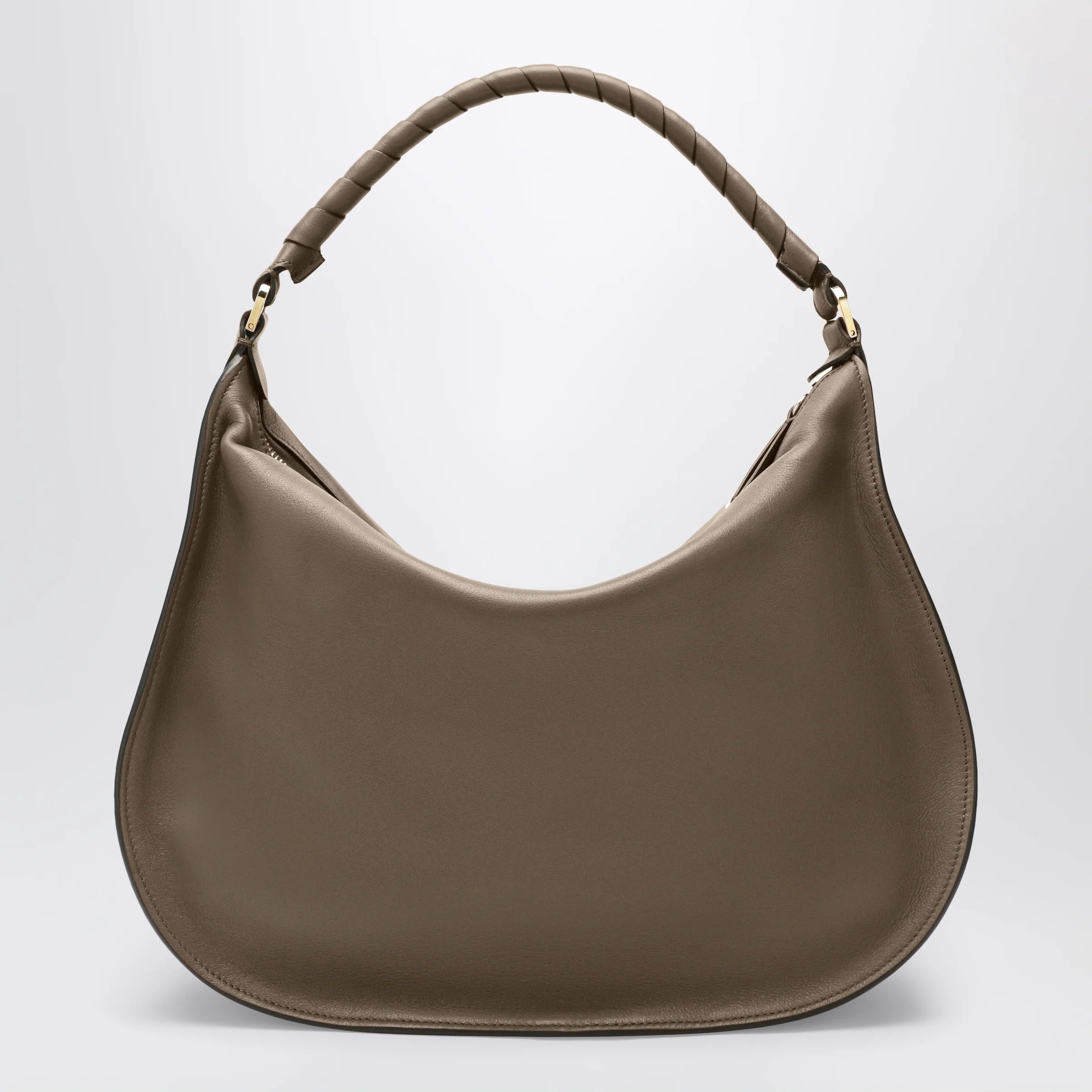 Chloé Taupe Marcie shoulder bag in leather