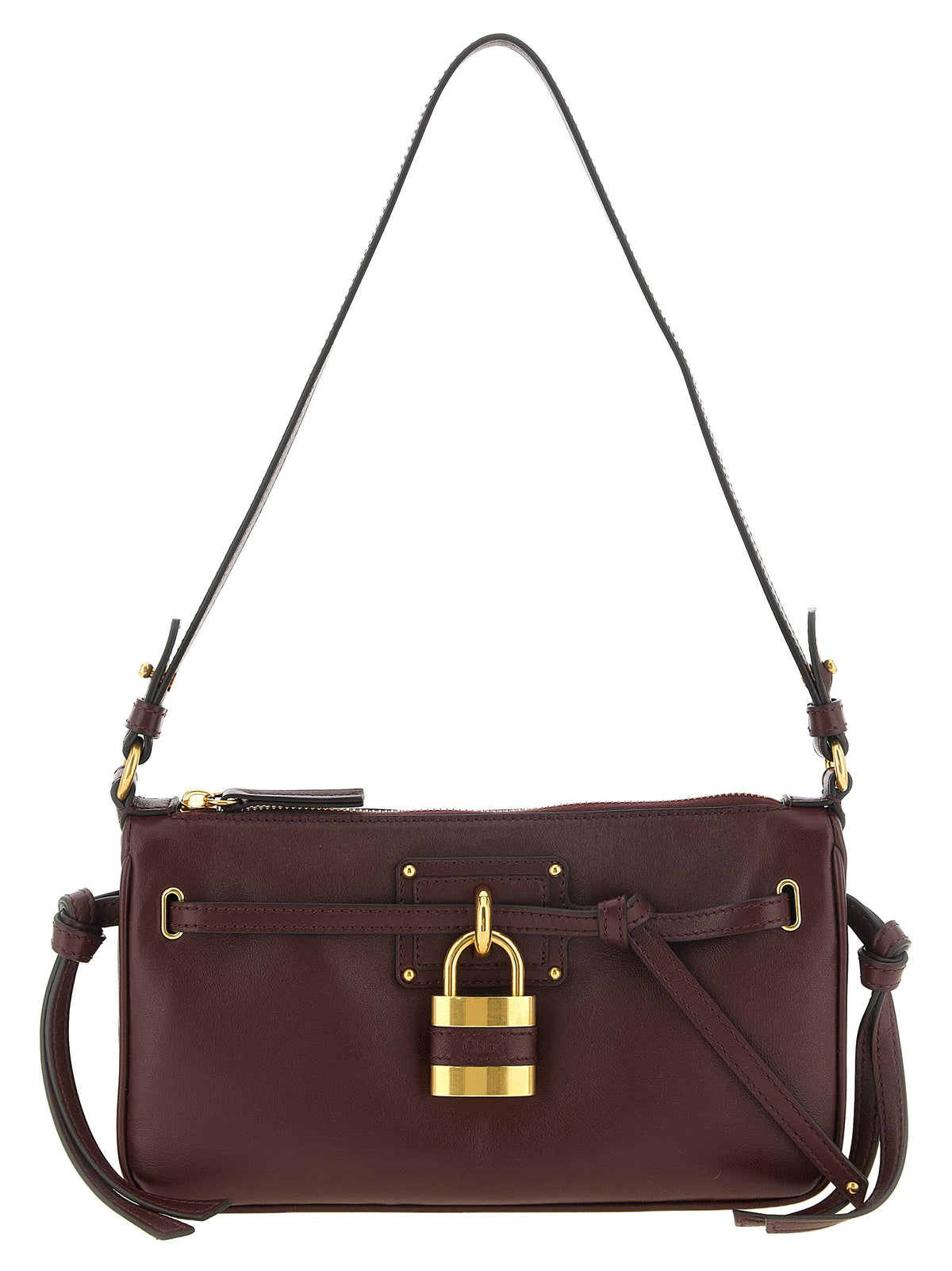 Chloé Paddington Sling Burgundy Mini Clutch