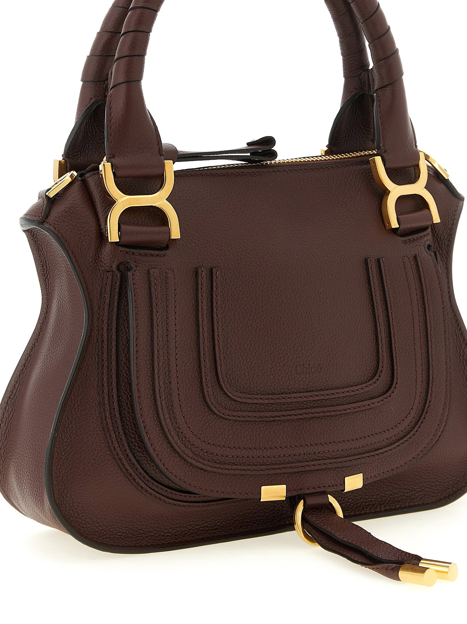 Chloé Marcie Bag With Saddle Stitching