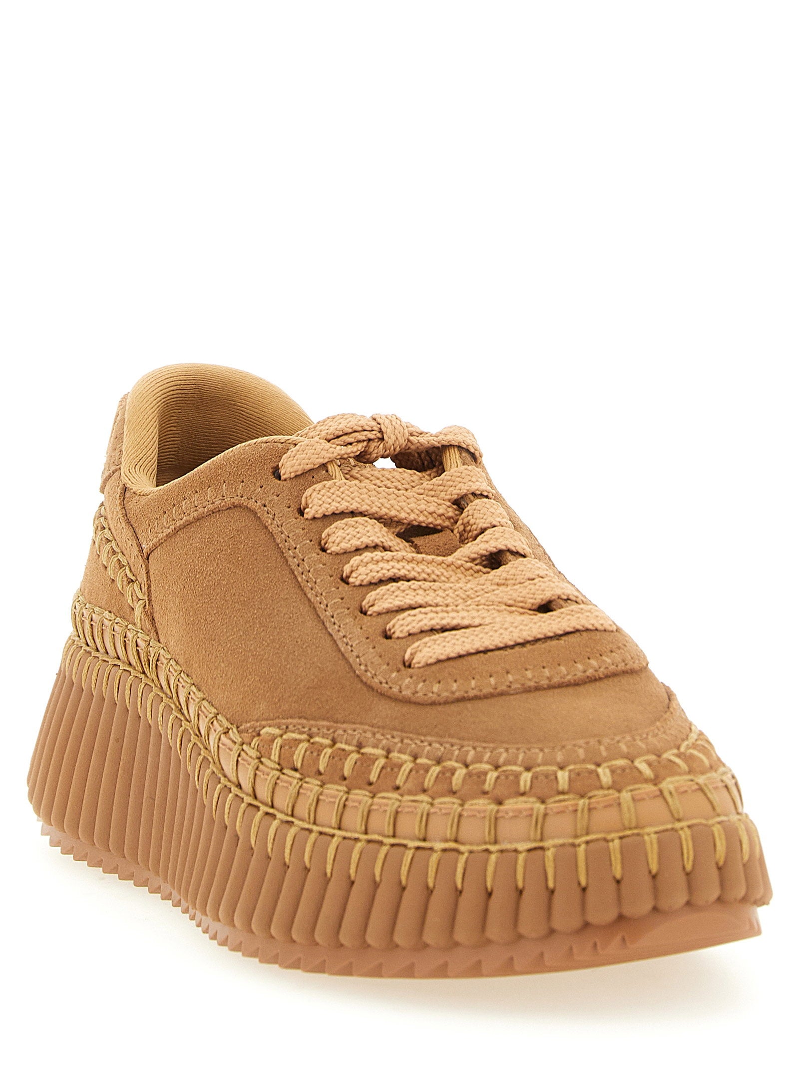 Chloé Chloe Nama Wedge Sneakers