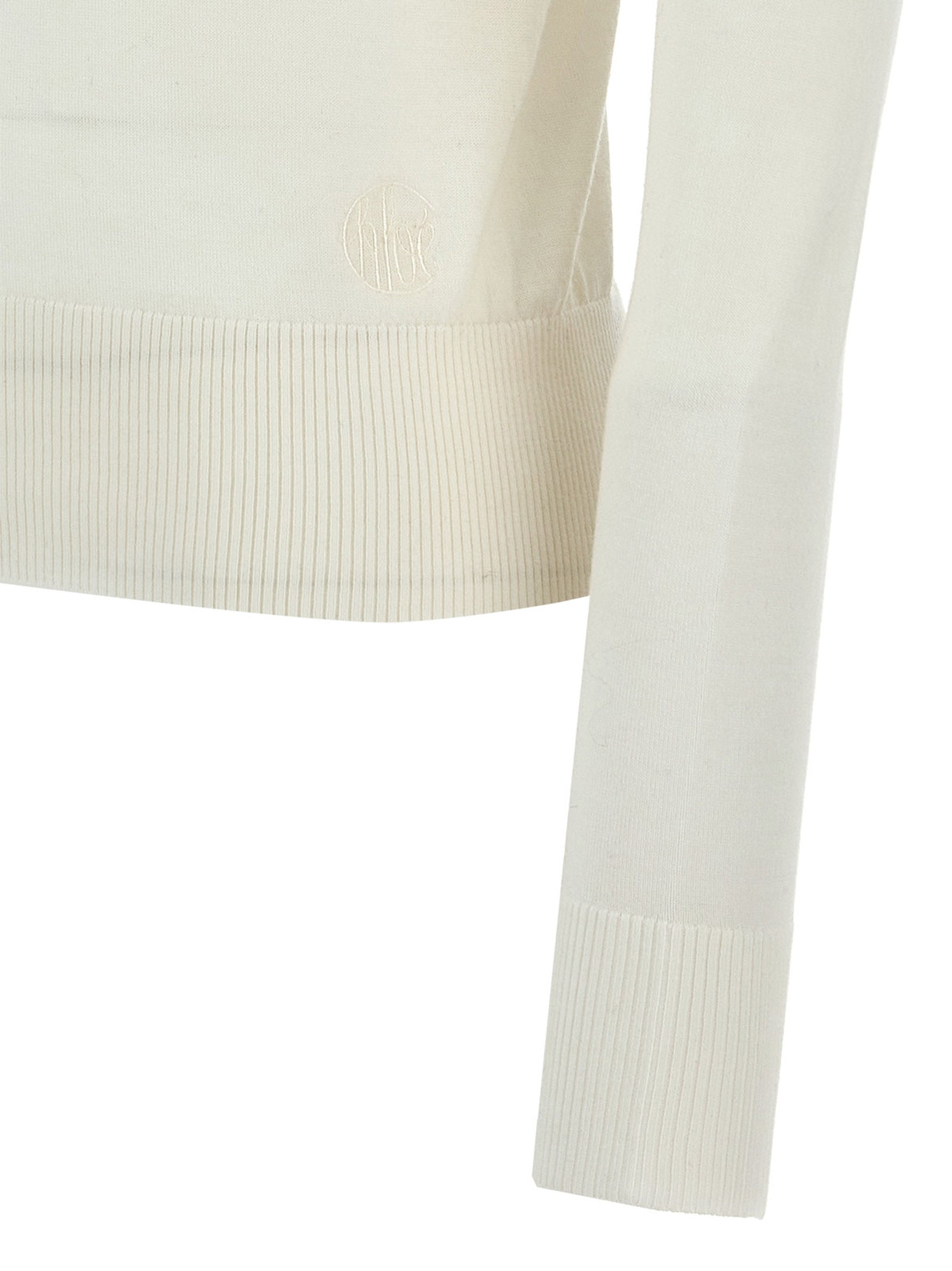 ChloÉ Logo Embroidery Turtleneck Sweater