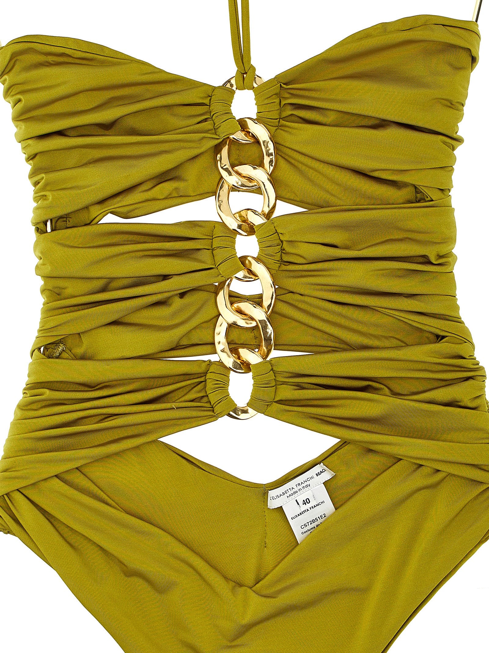 Elisabetta Franchi Chain One-piece Swimsuit