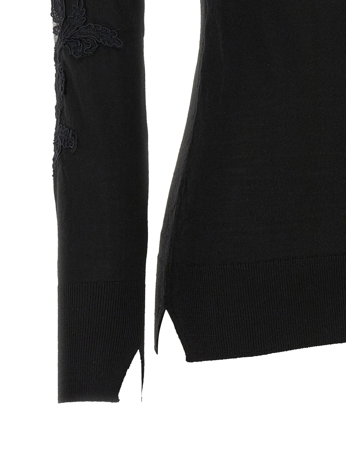 Ermanno Scervino High Neck With Lace Inserts