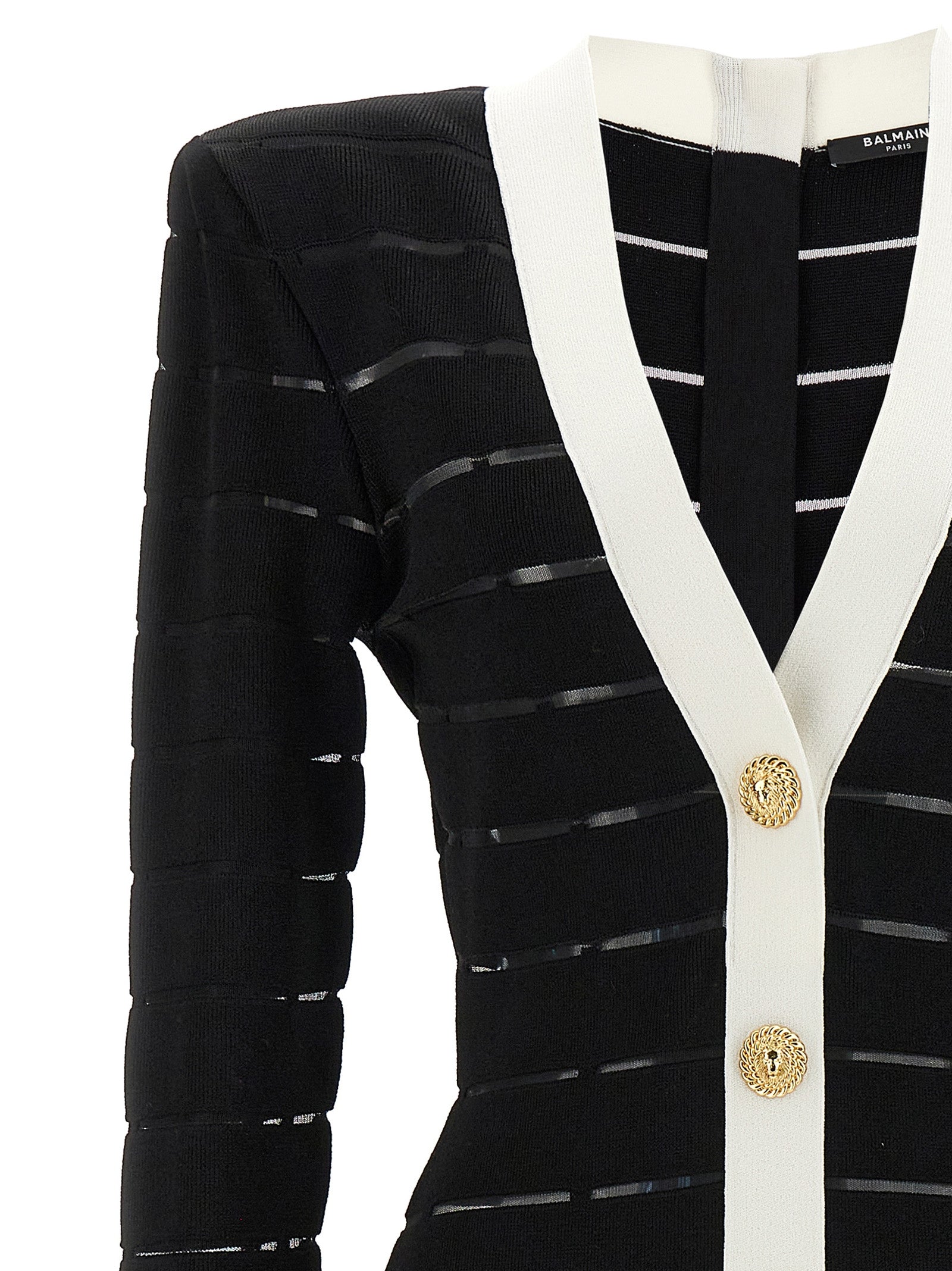 Balmain Two-tone Knit Dress