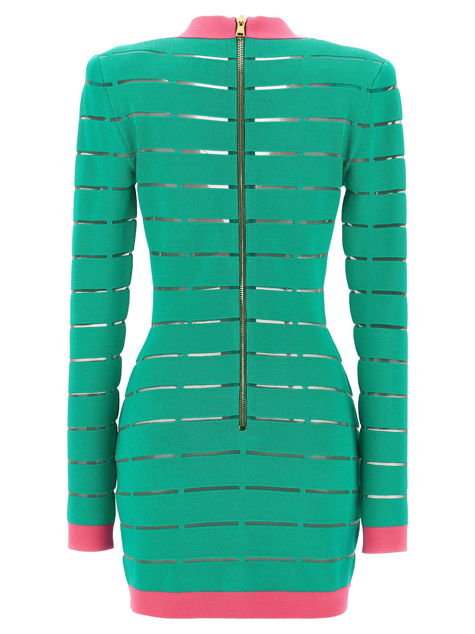 Balmain Two-tone Knit Dress