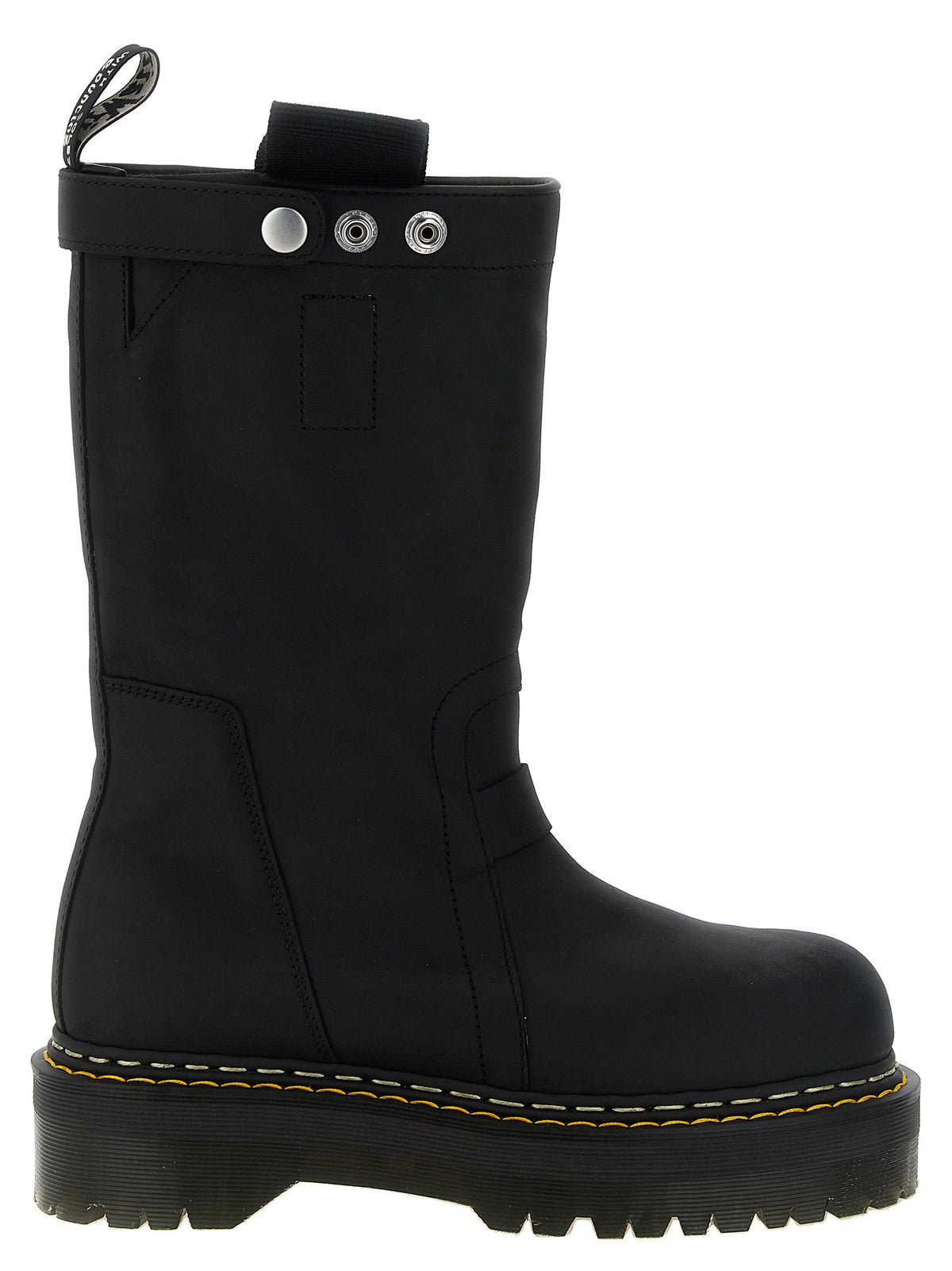 Rick Owens Quad Sole Pull On Dr.martens X Rickowens Boots