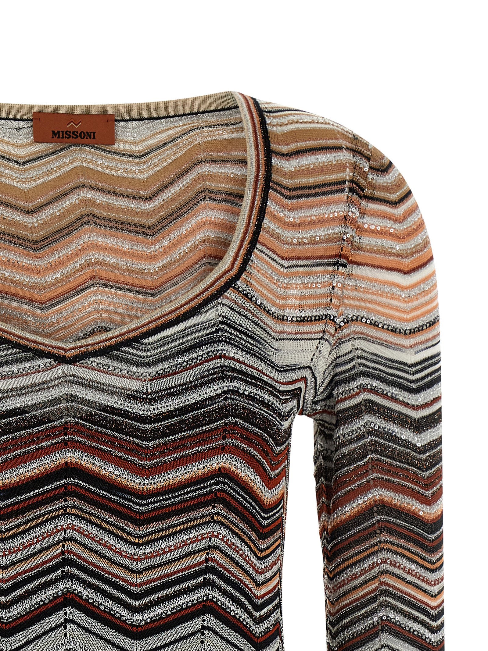 Missoni Chevron Lamé Dress