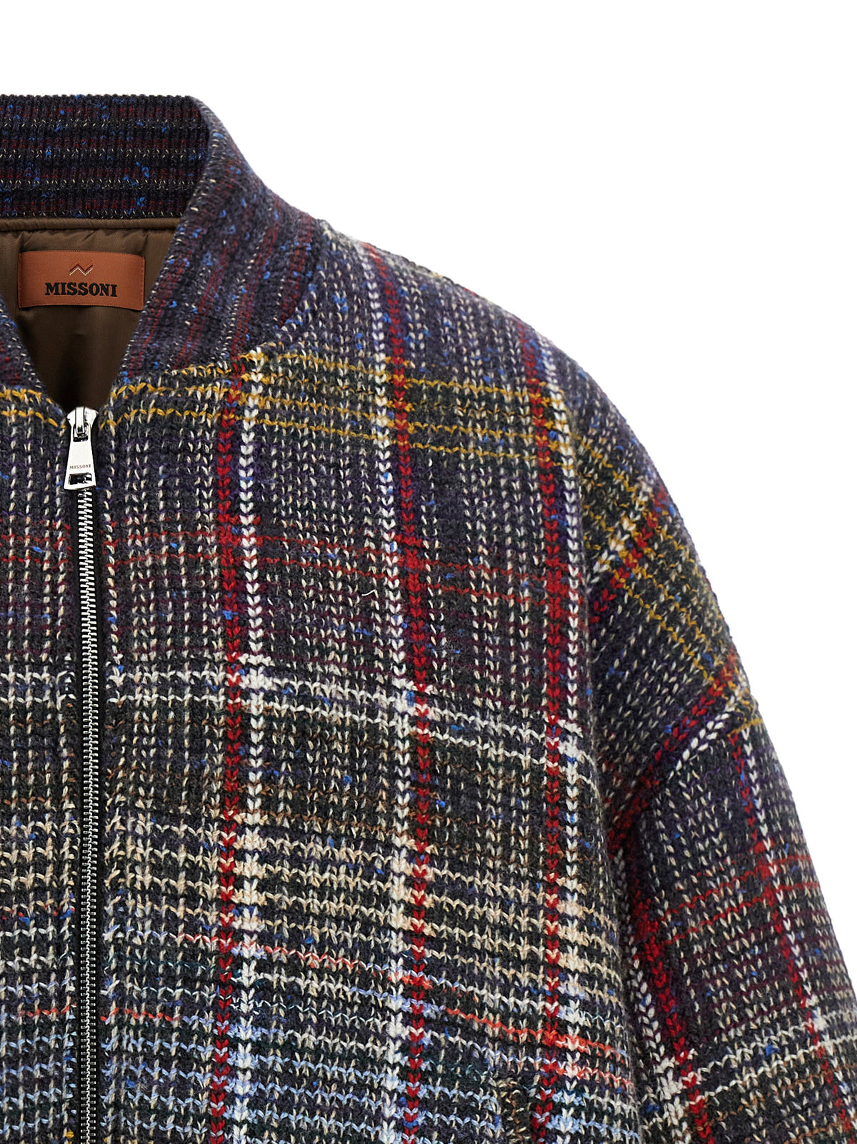 Missoni Check Pattern Bomber Jacket