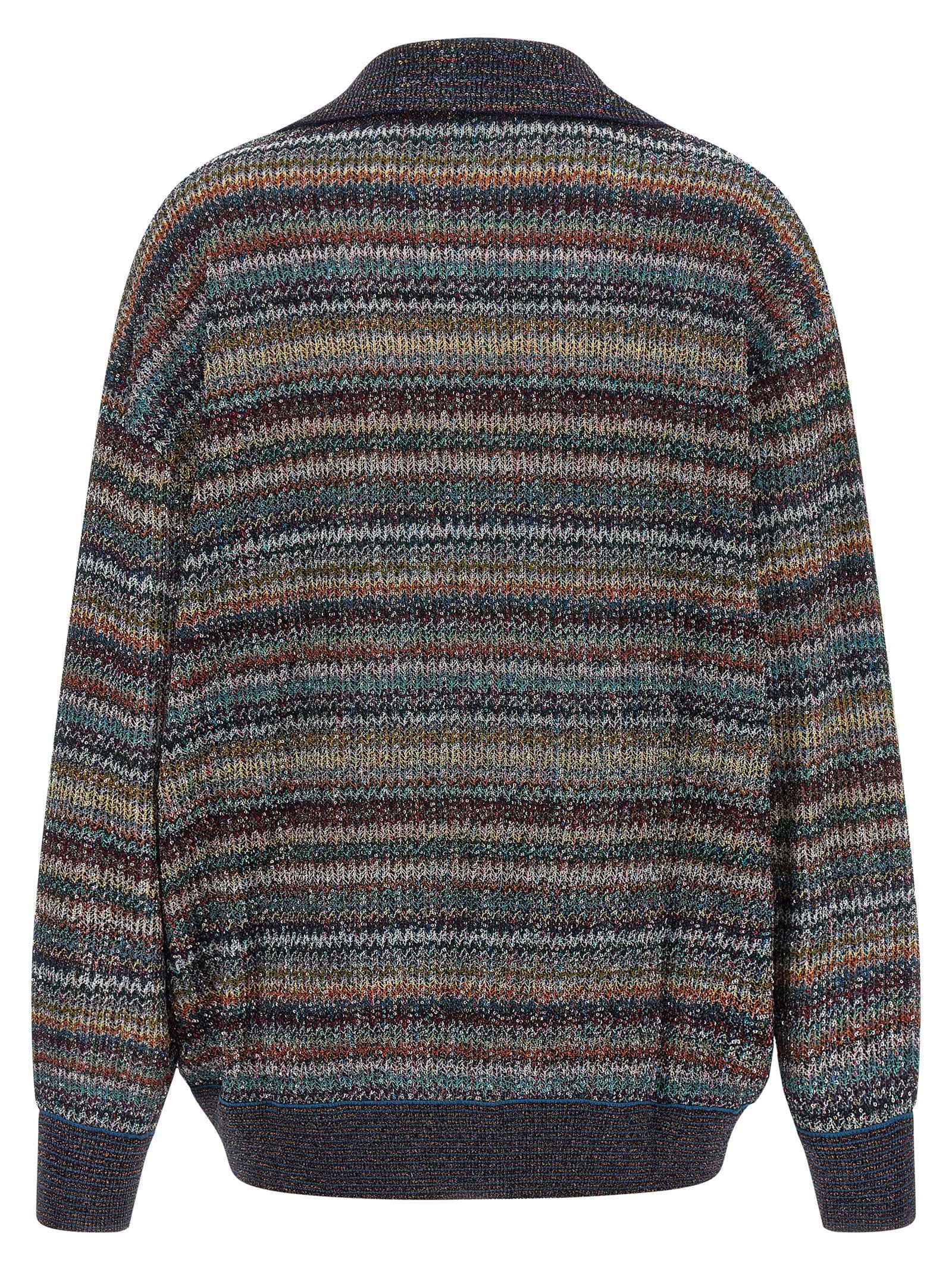 Missoni Lamé Yarn Polo Shirt