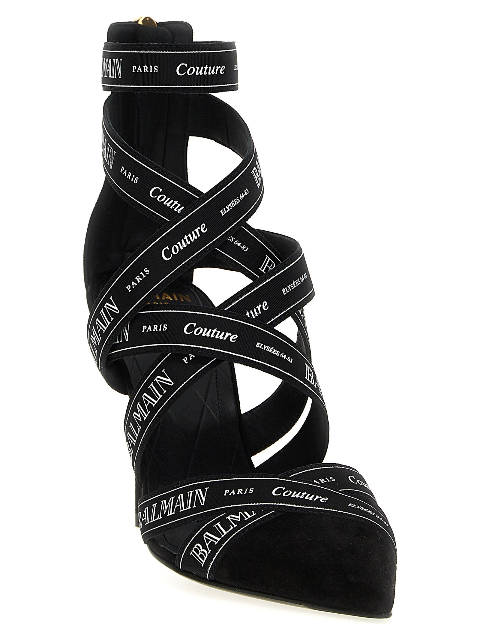 Balmain Couture Ribbon-print Pumps