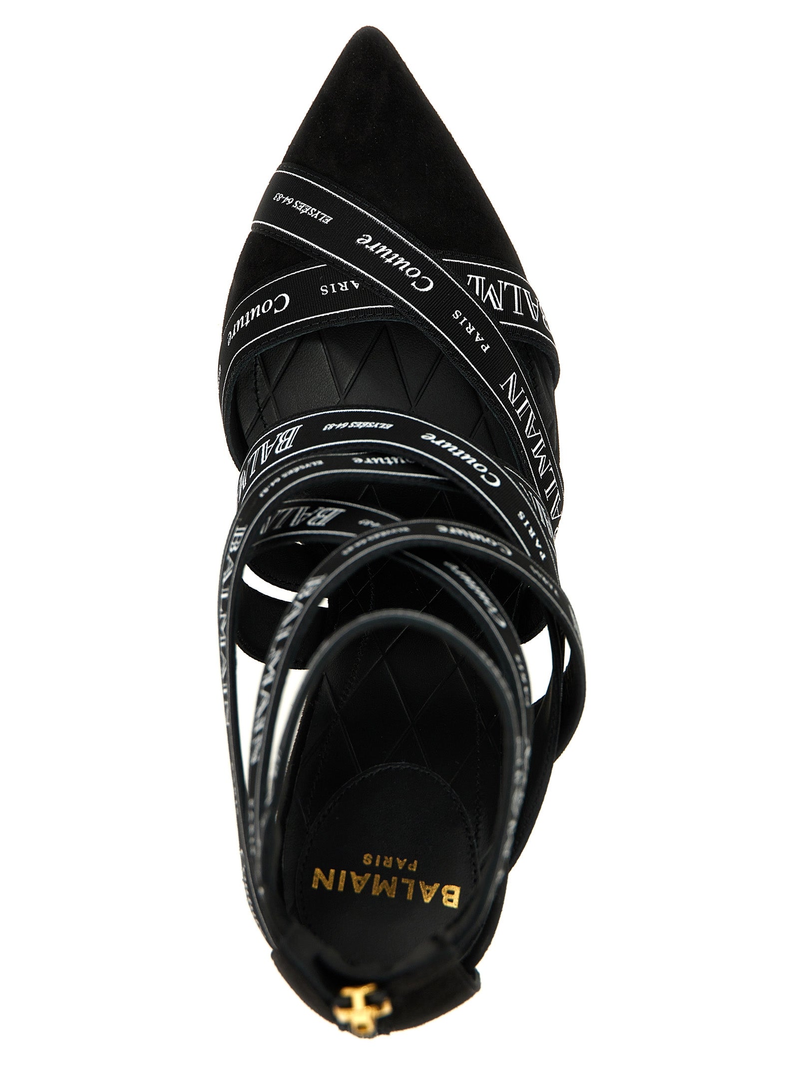Balmain Couture Ribbon-print Pumps