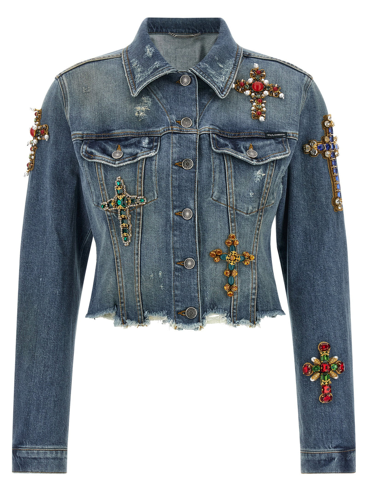 Dolce & Gabbana Cross Denim Jacket