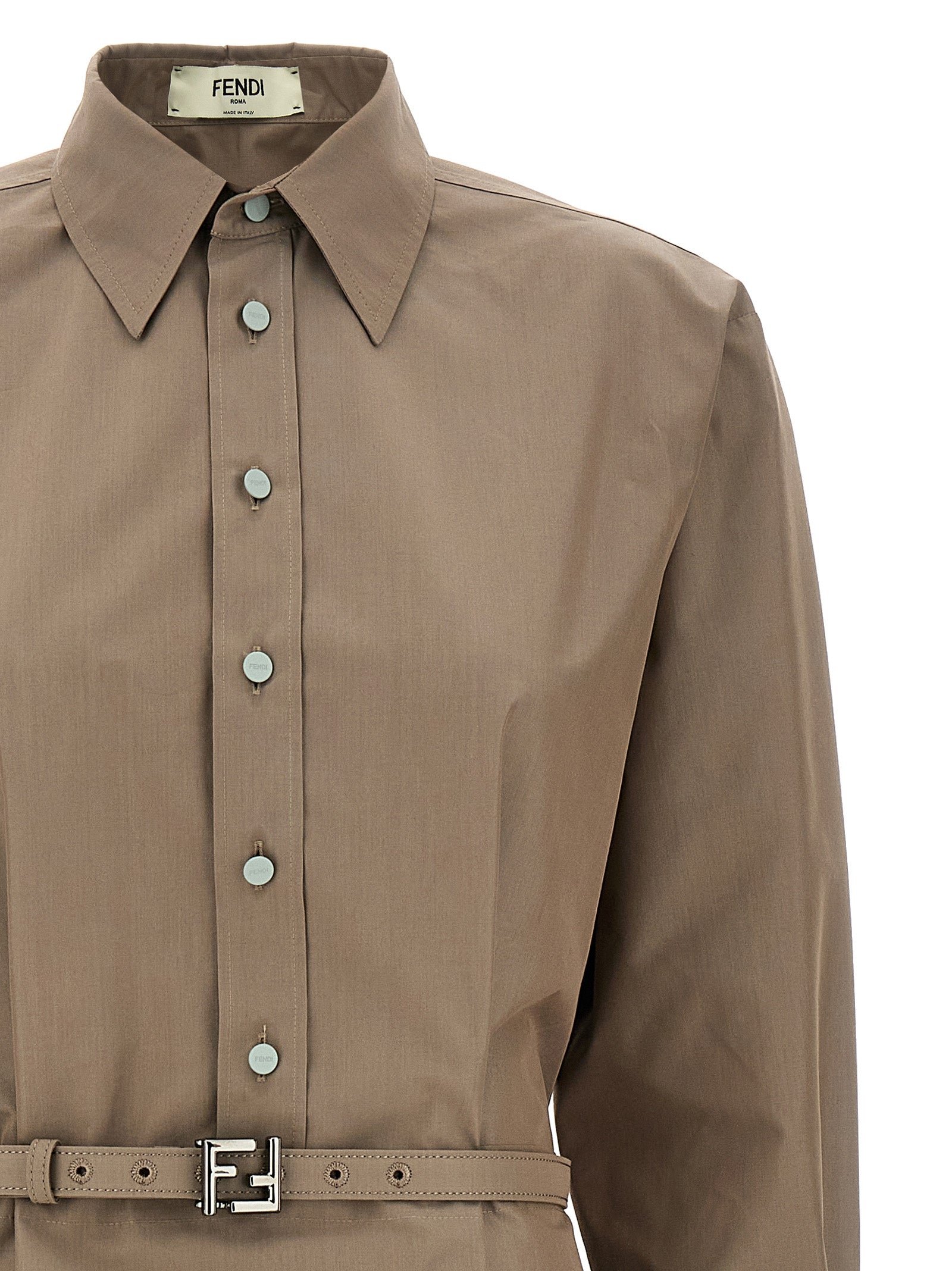 Fendi Chemisier Midi Dress