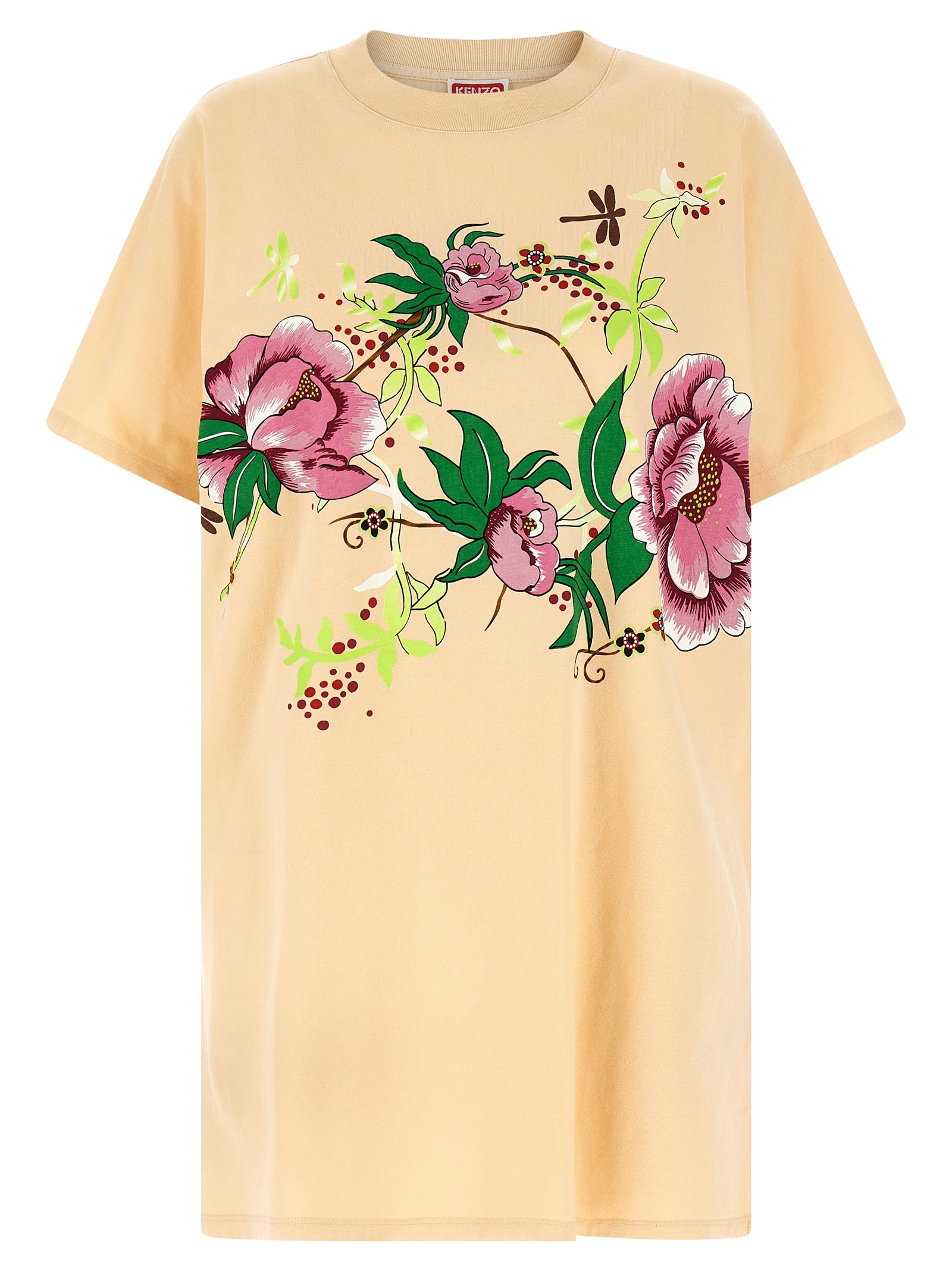 Kenzo Peonies Kimono Dress