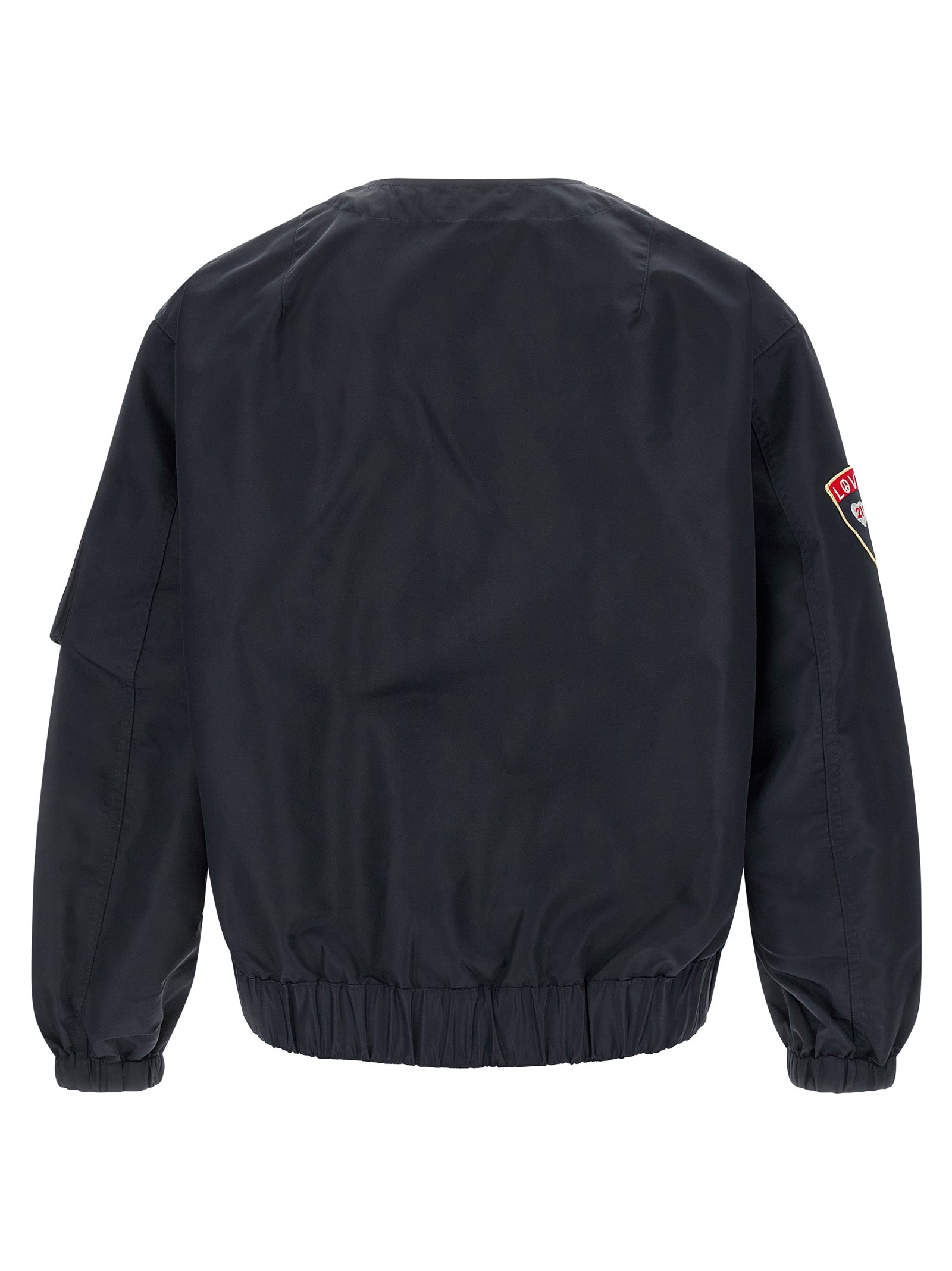 Kenzo Badges Collarless Bomber Jacket