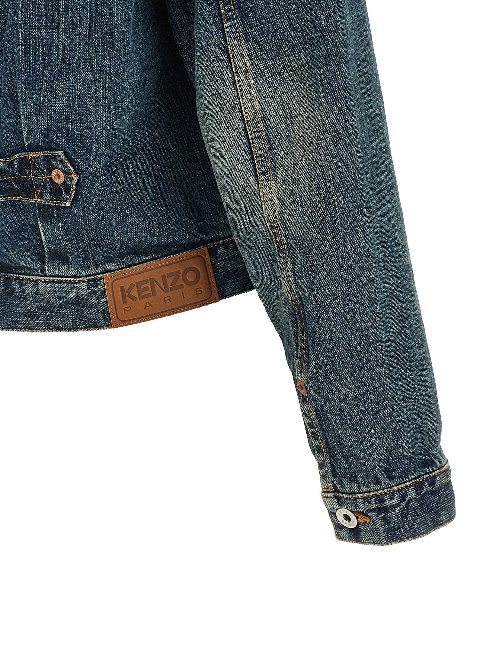 Kenzo Floral Embroidery Denim Jacket