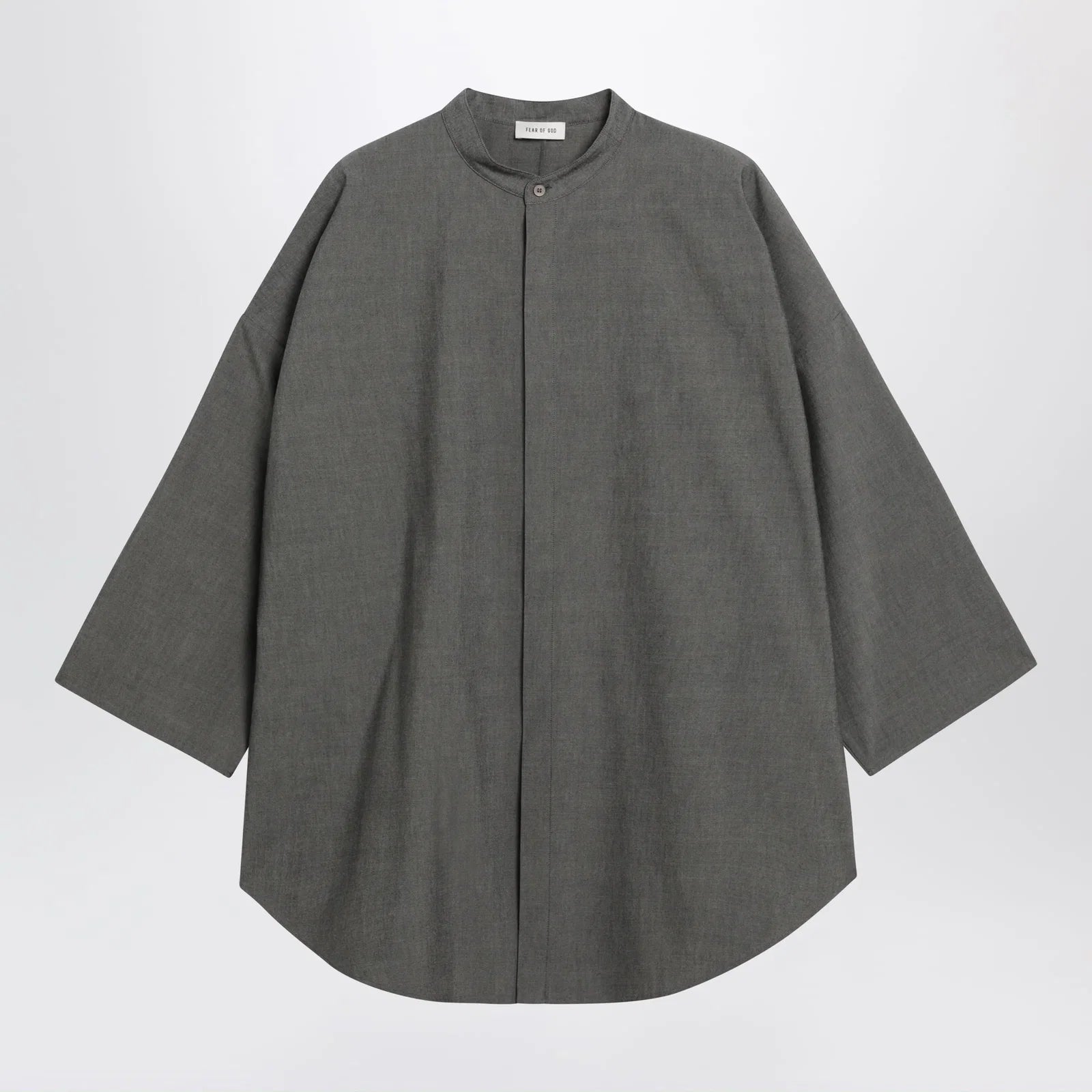Fear of God Relaxed Mandarin shirt in wool blend
