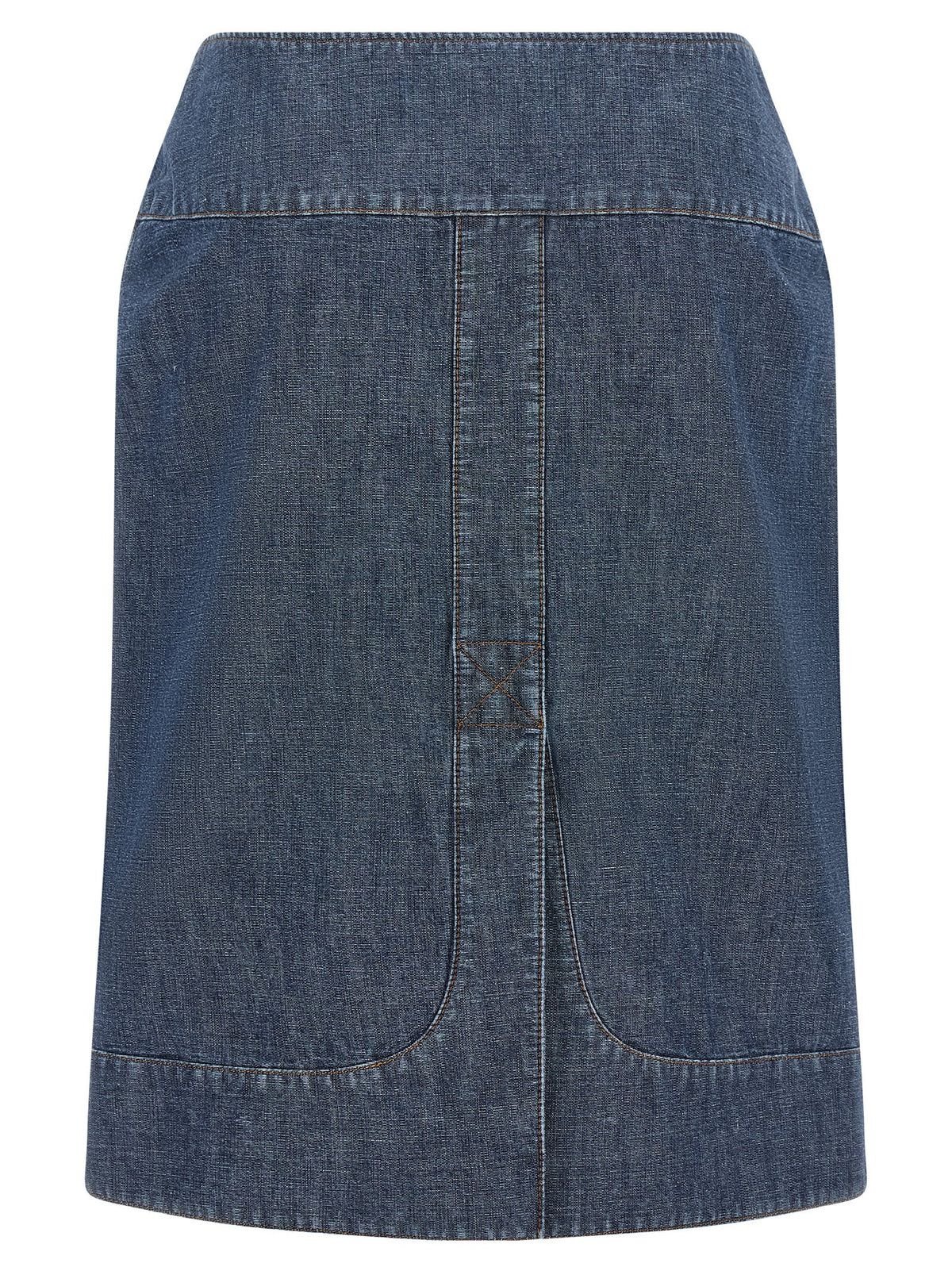 Fendi Chambray Denim Skirt