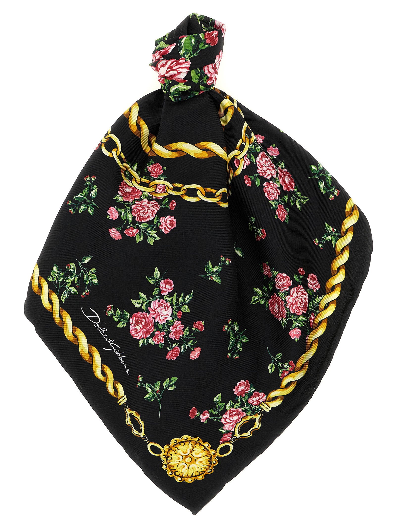 Dolce & Gabbana Mazzolini Di Rose Scarf