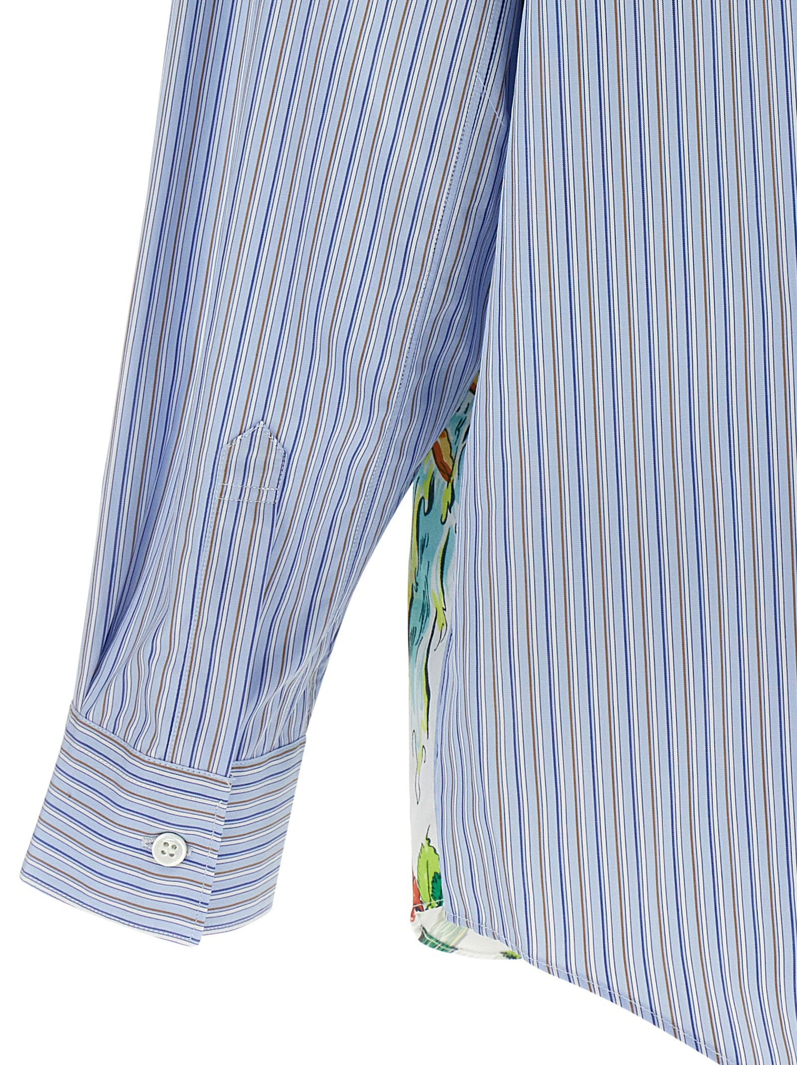 Comme Des Garcons Shirt Patterned Inserts Shirt