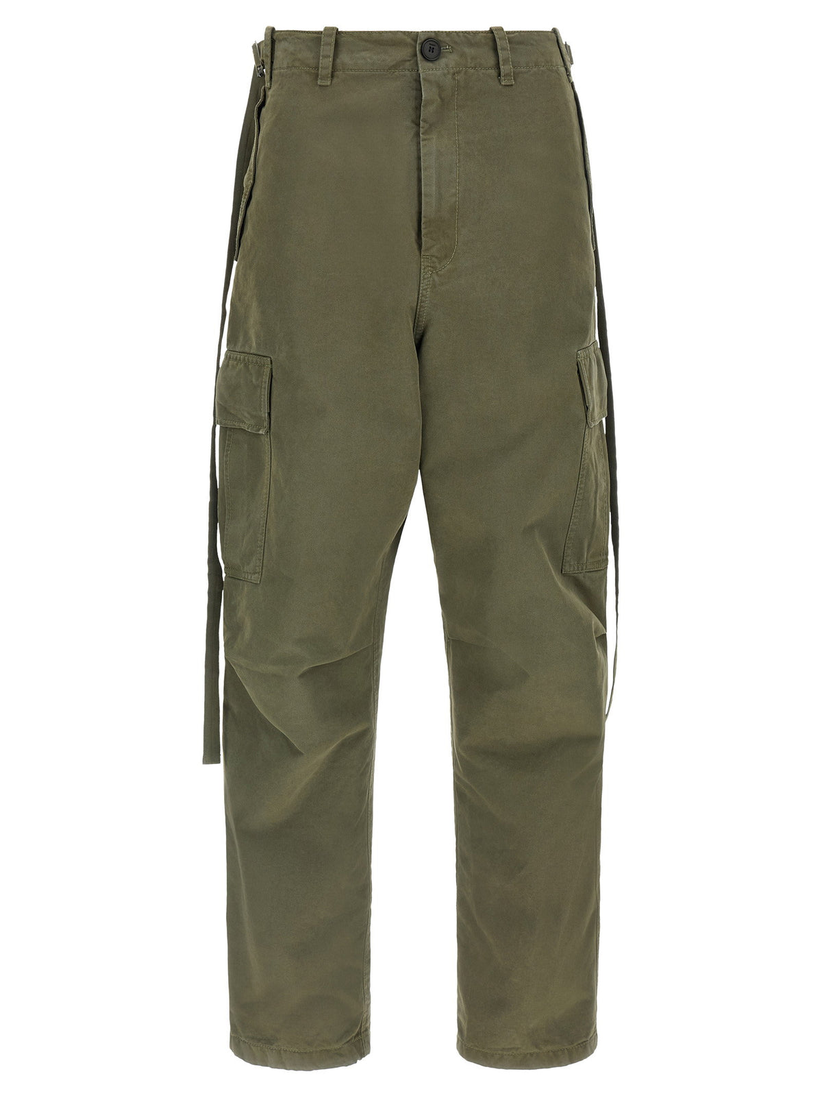 Fendi Double Stitch Embroidery Pants