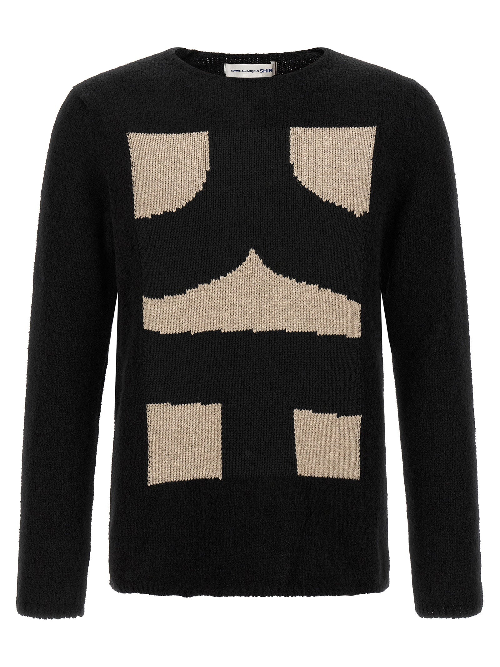 Comme Des Garcons Shirt Intarsia Sweater
